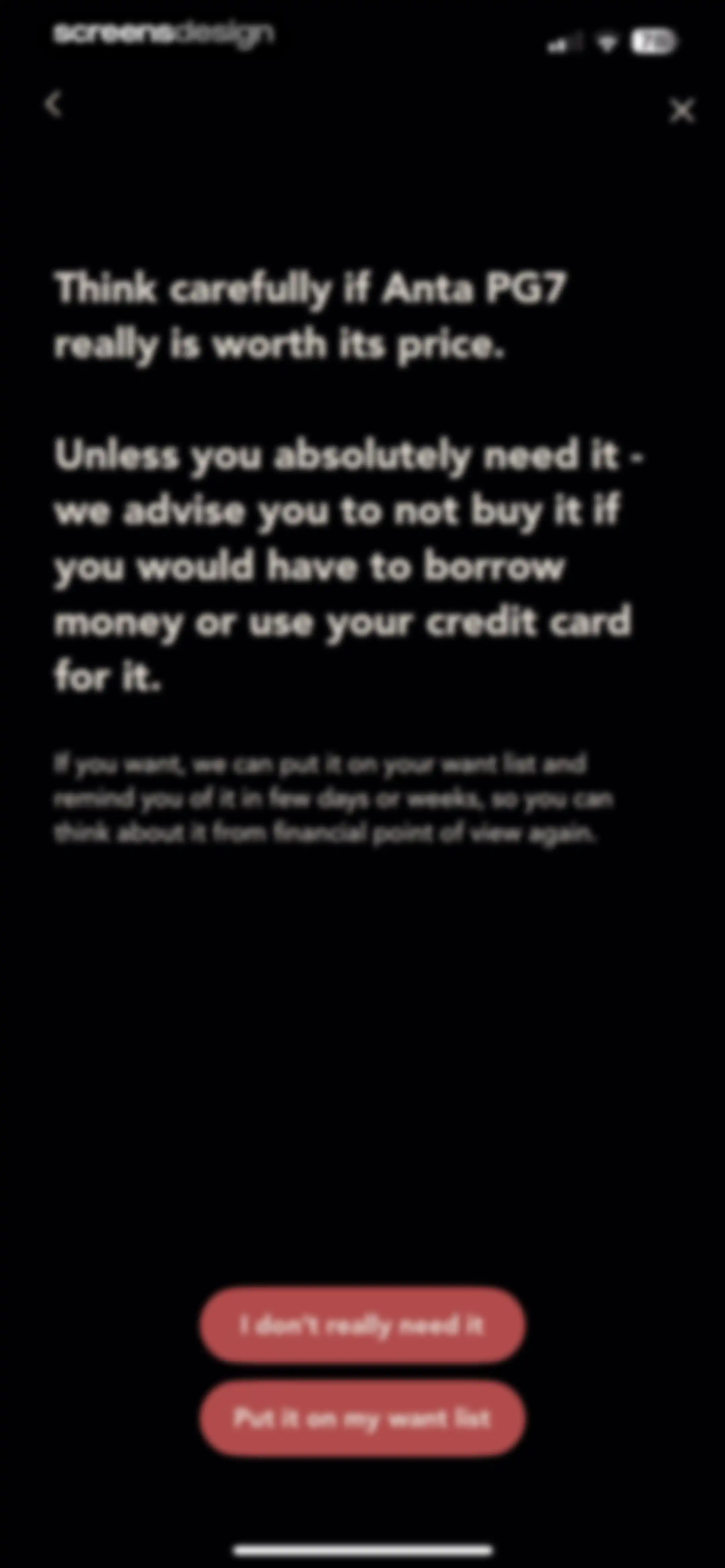 bless. minimal shopping habits screen 57