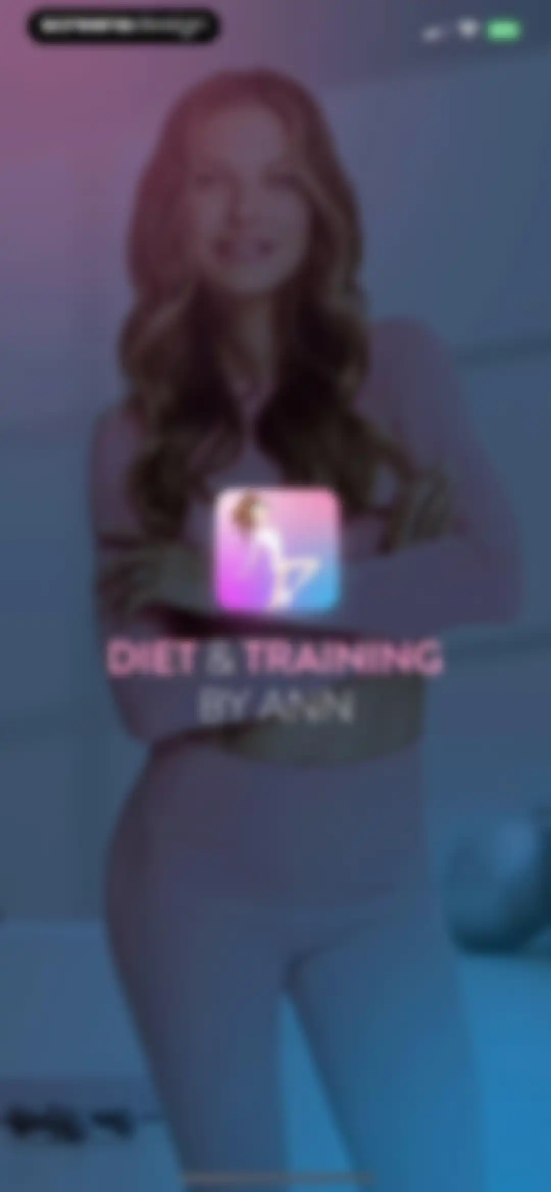 Diet & Training by Ann screen 1