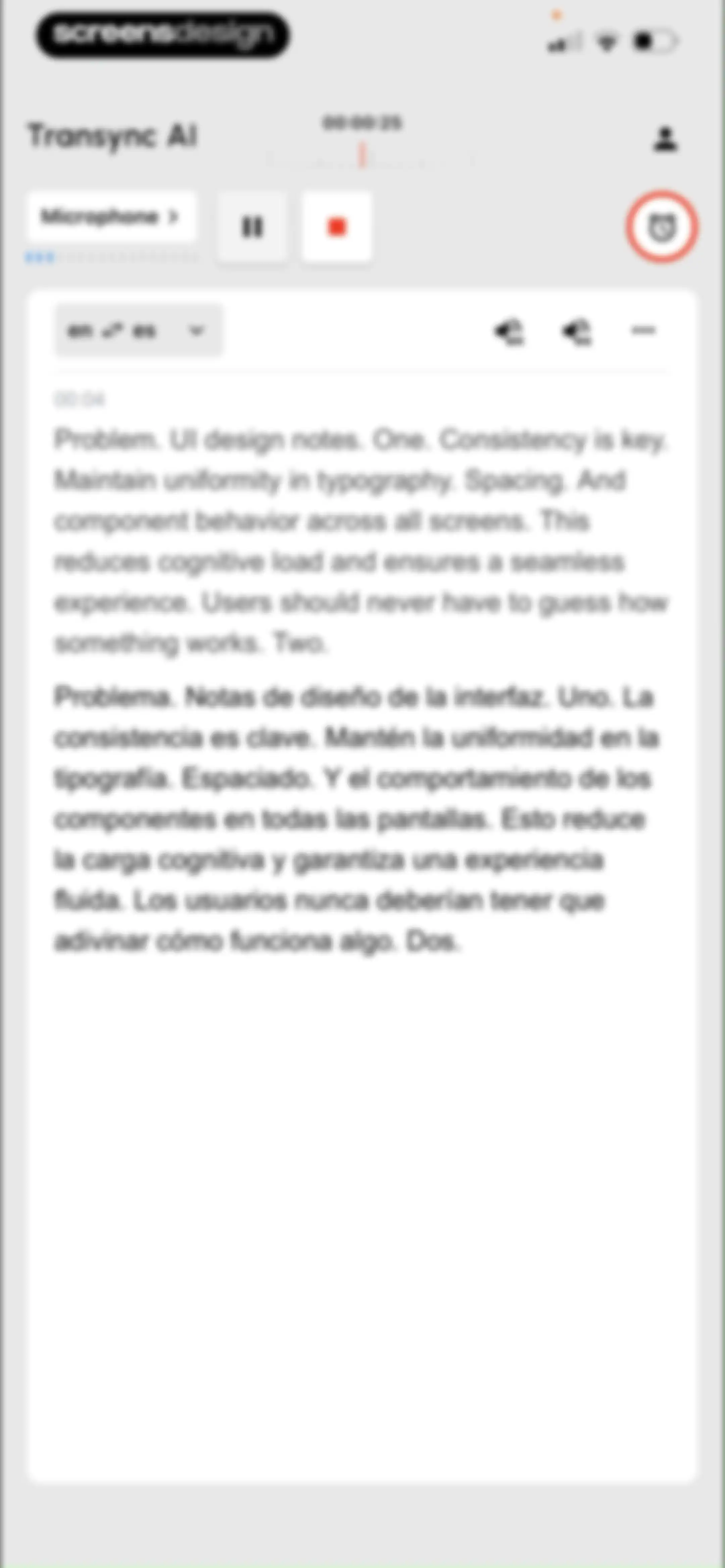 Transync AI - Translator screen 17