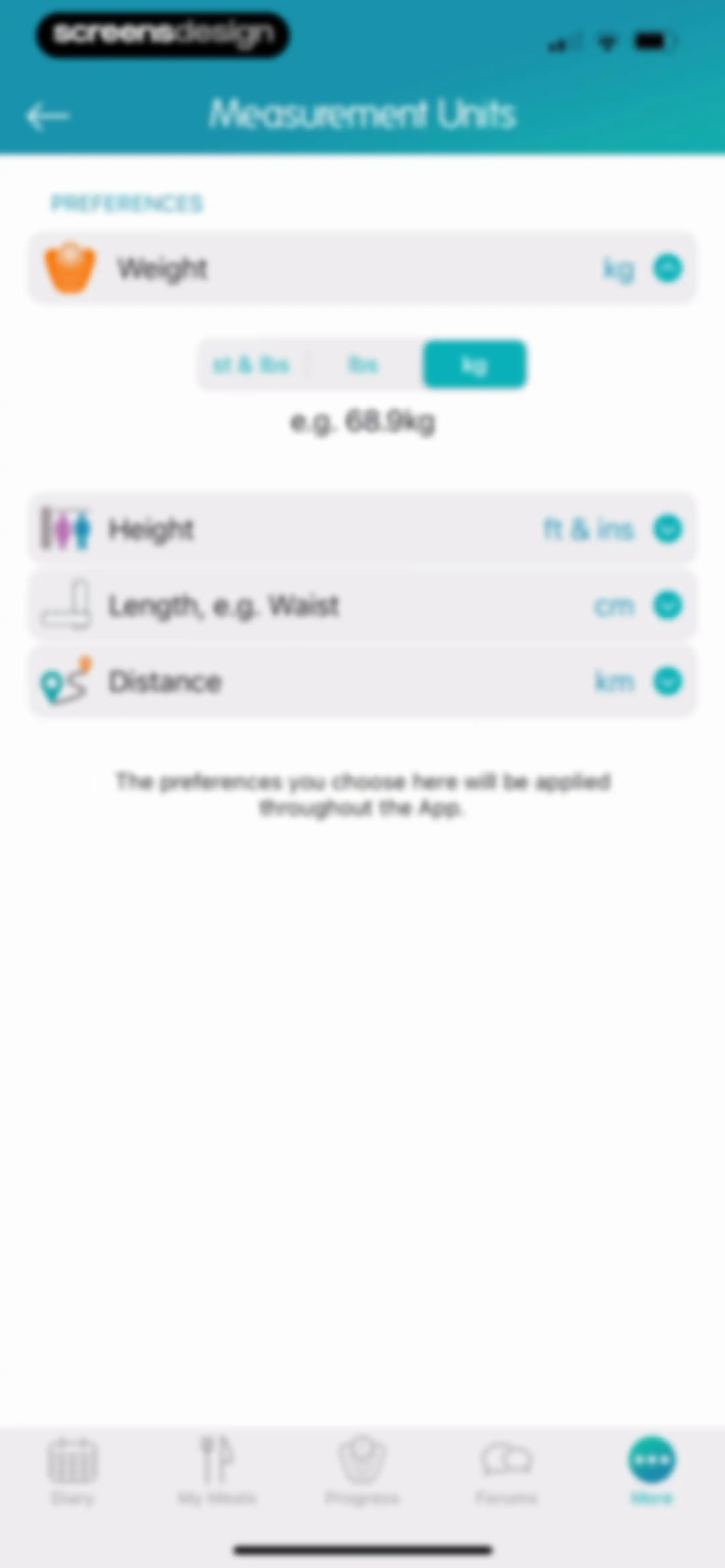Calorie Counter + screen 165