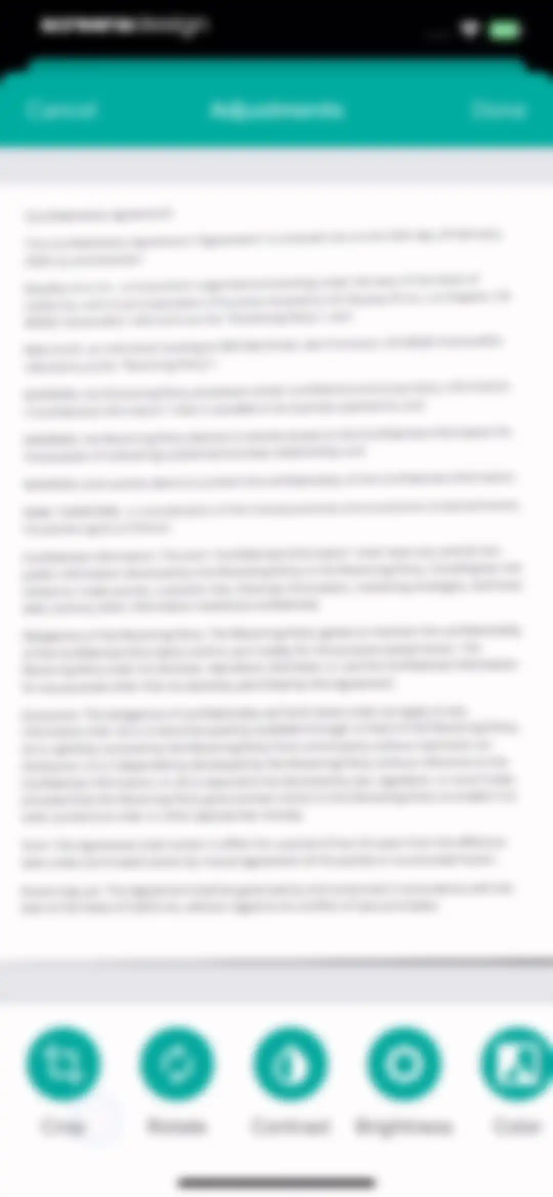 Scanner: Scan Documents screen 9