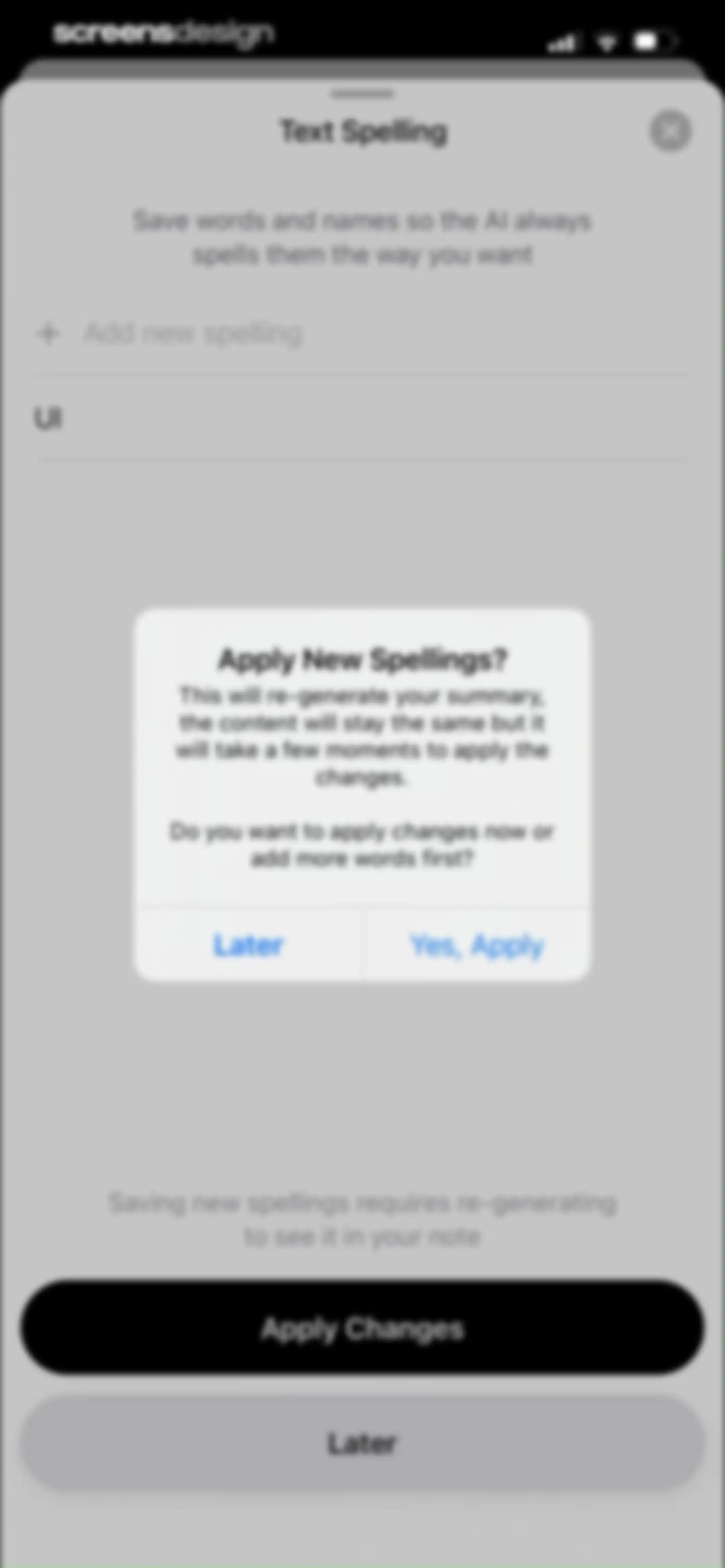 Cue: AI Note Taker & Recorder screen 57
