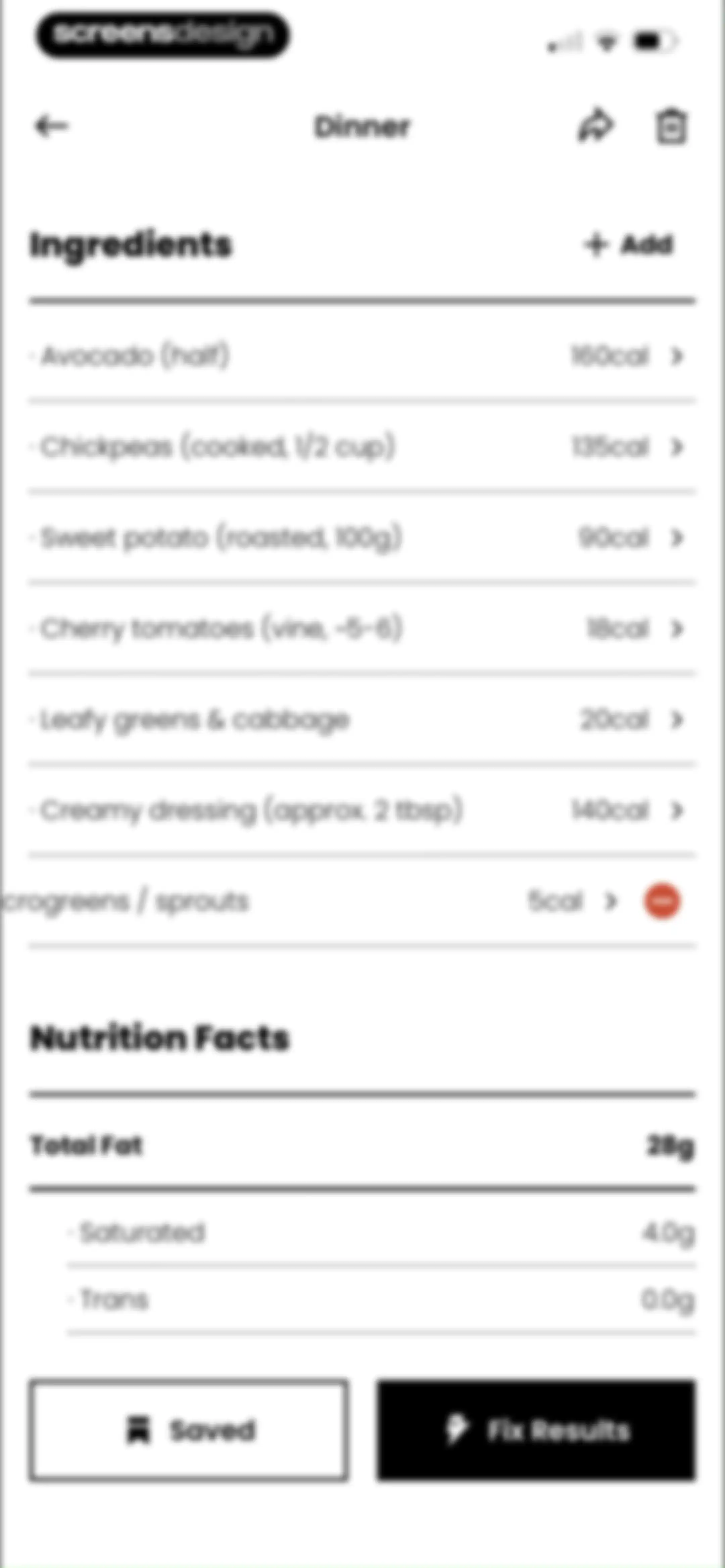 CalDiet - Food Analysis Pal screen 108