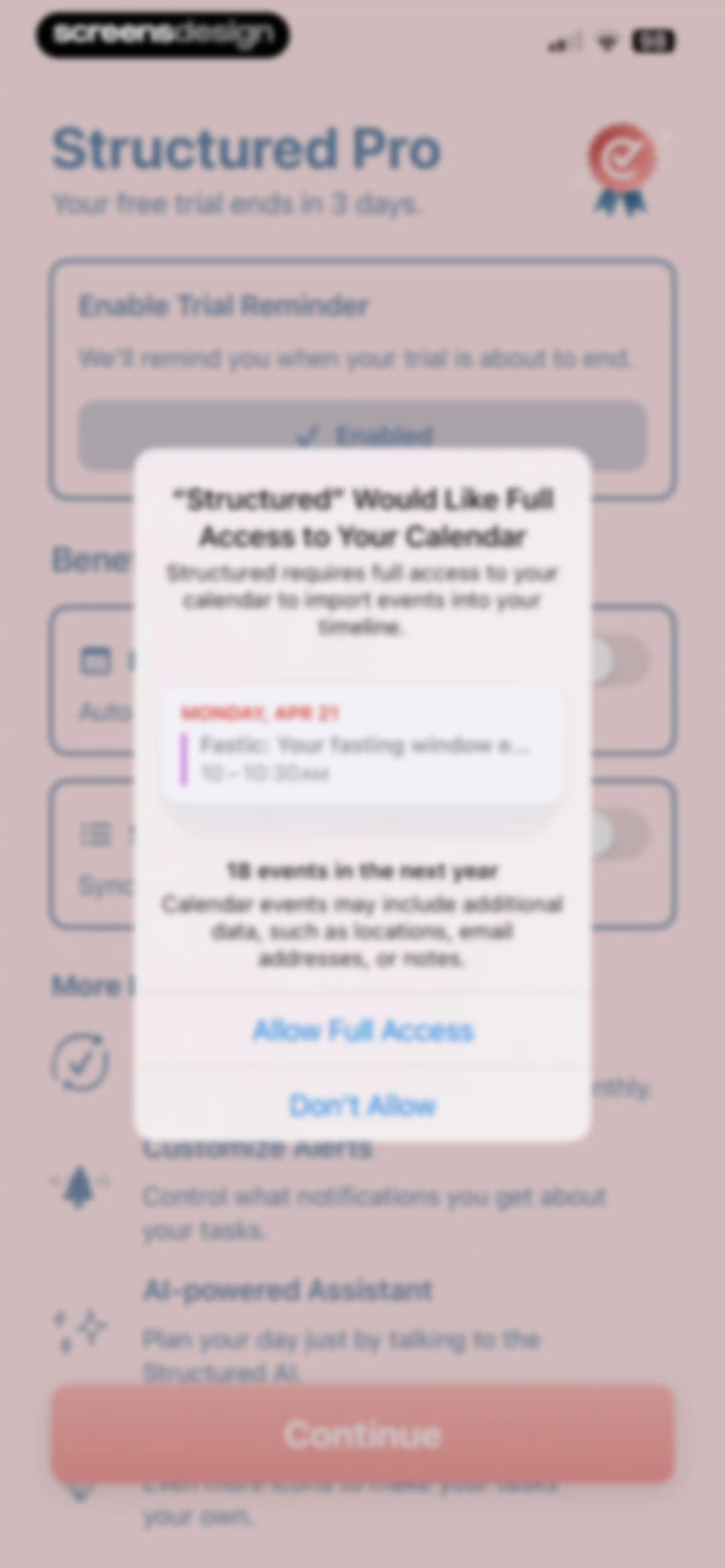 Structured: Daily Planner Todo screen 21