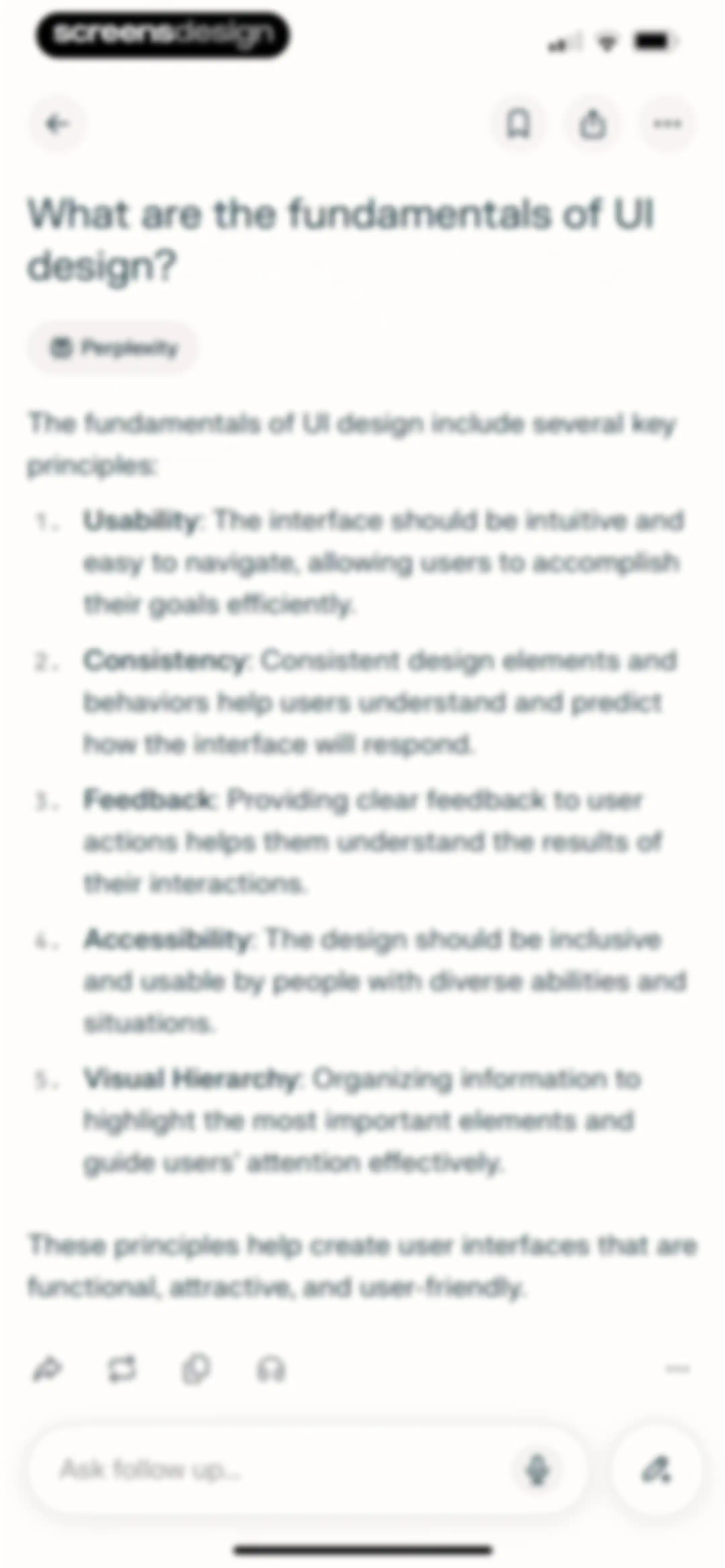 Perplexity - AI Search & Chat screen 74