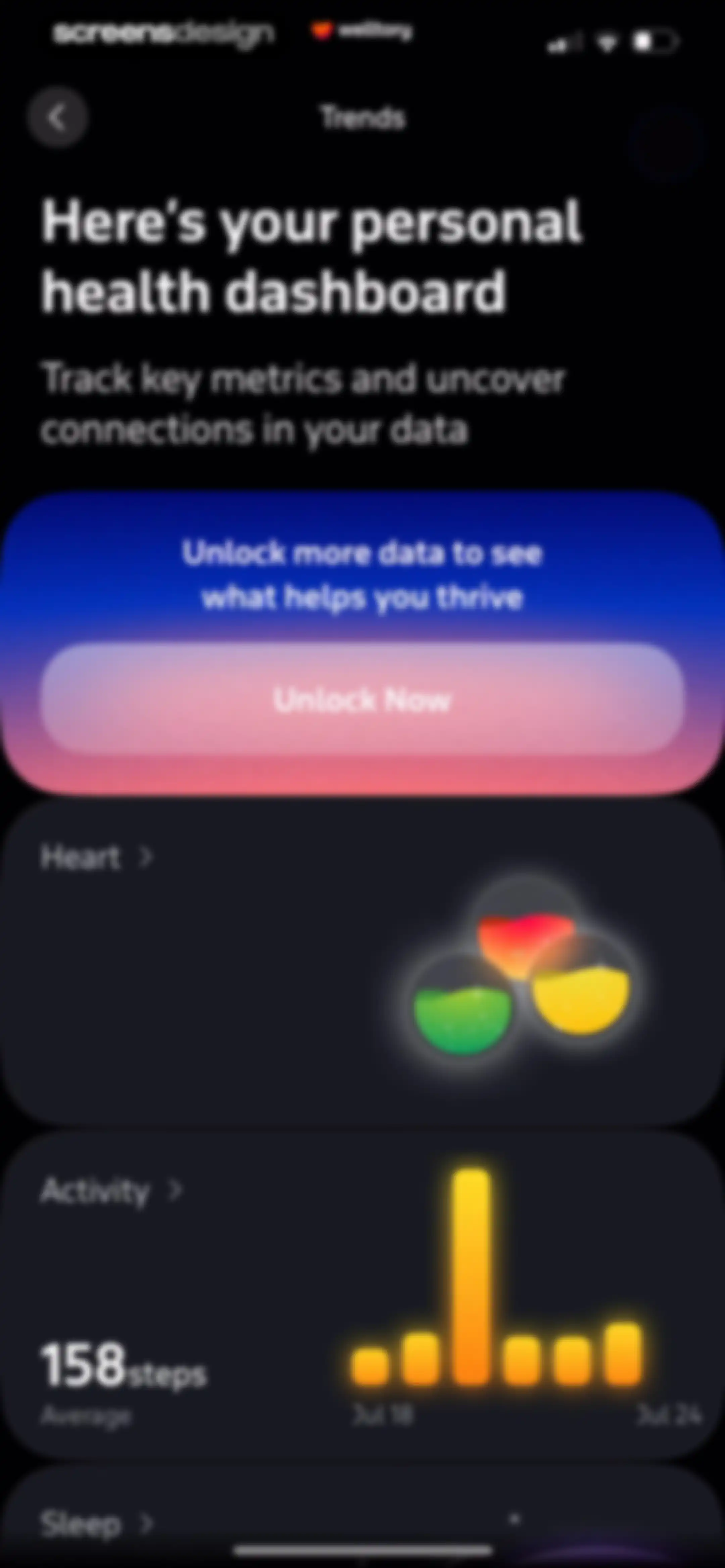 Welltory: Health, Heart Rate screen 72