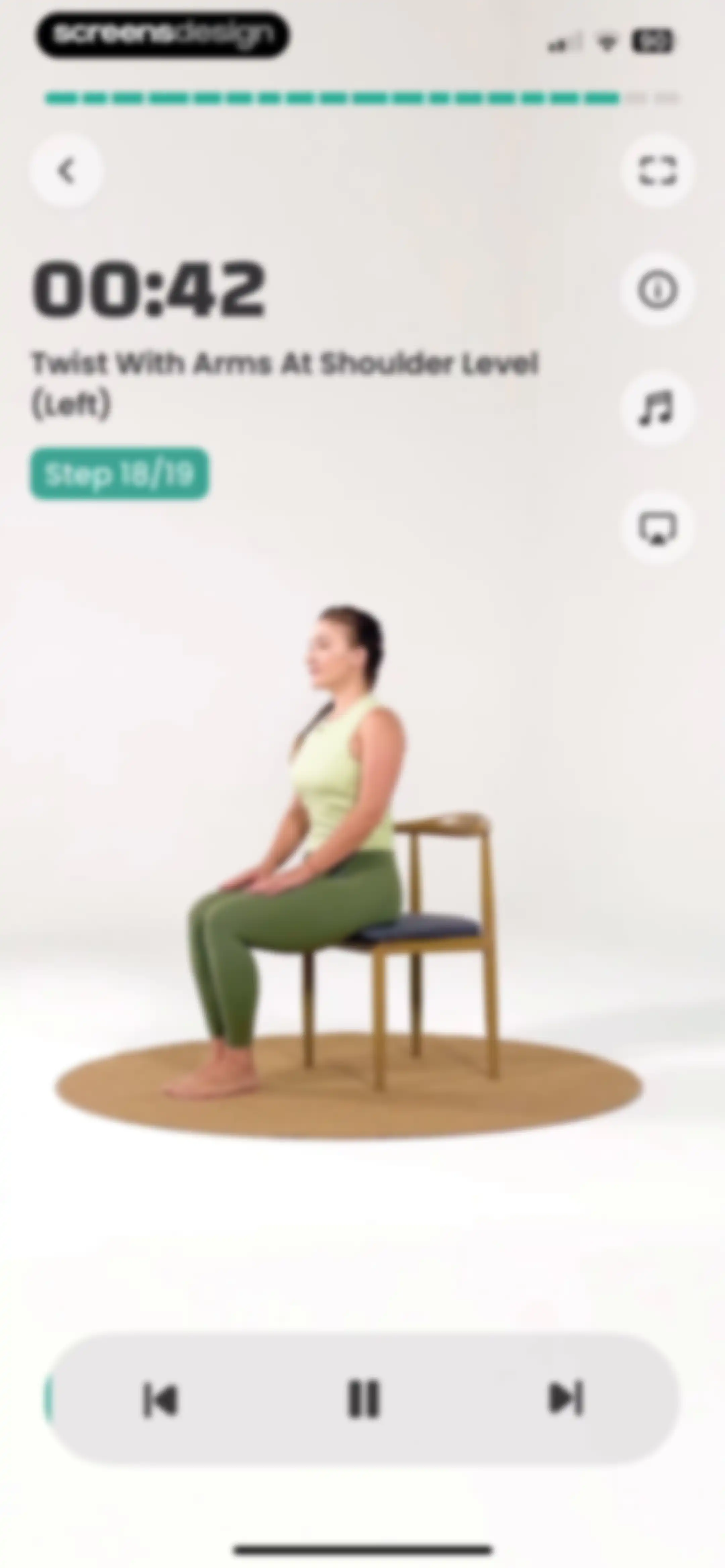 Workout for Seniors: SeniorFit screen 89