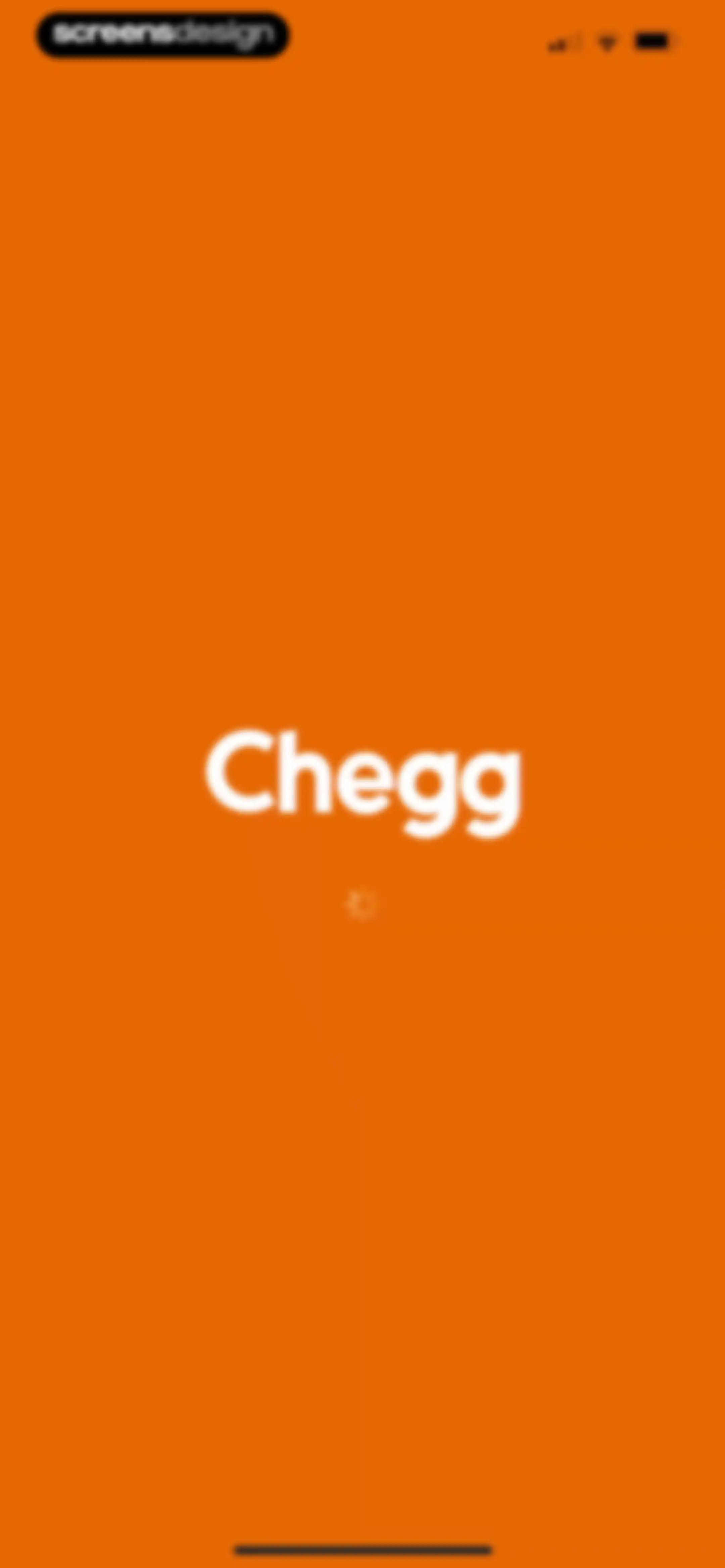 Chegg Study - Homework Help screen 1
