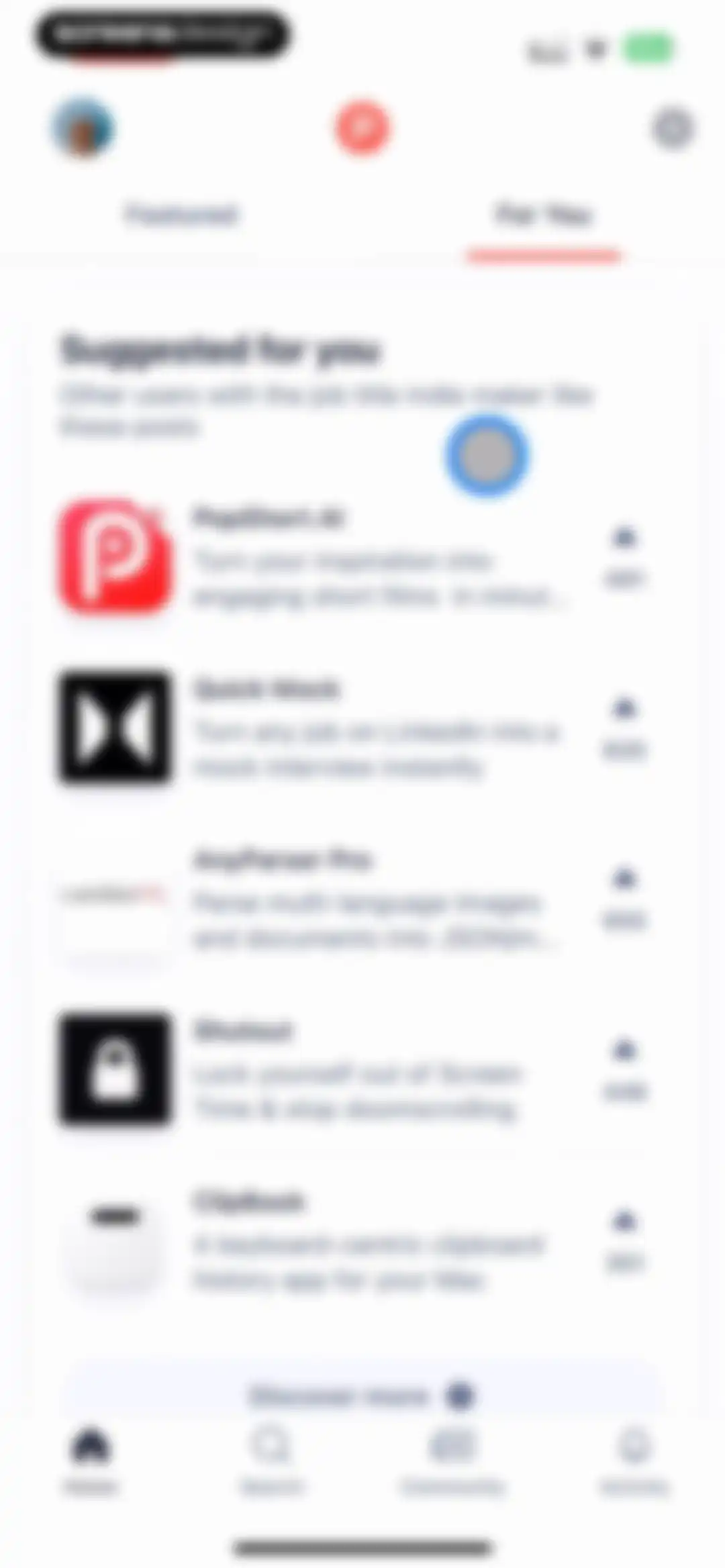 Product Hunt screen 50