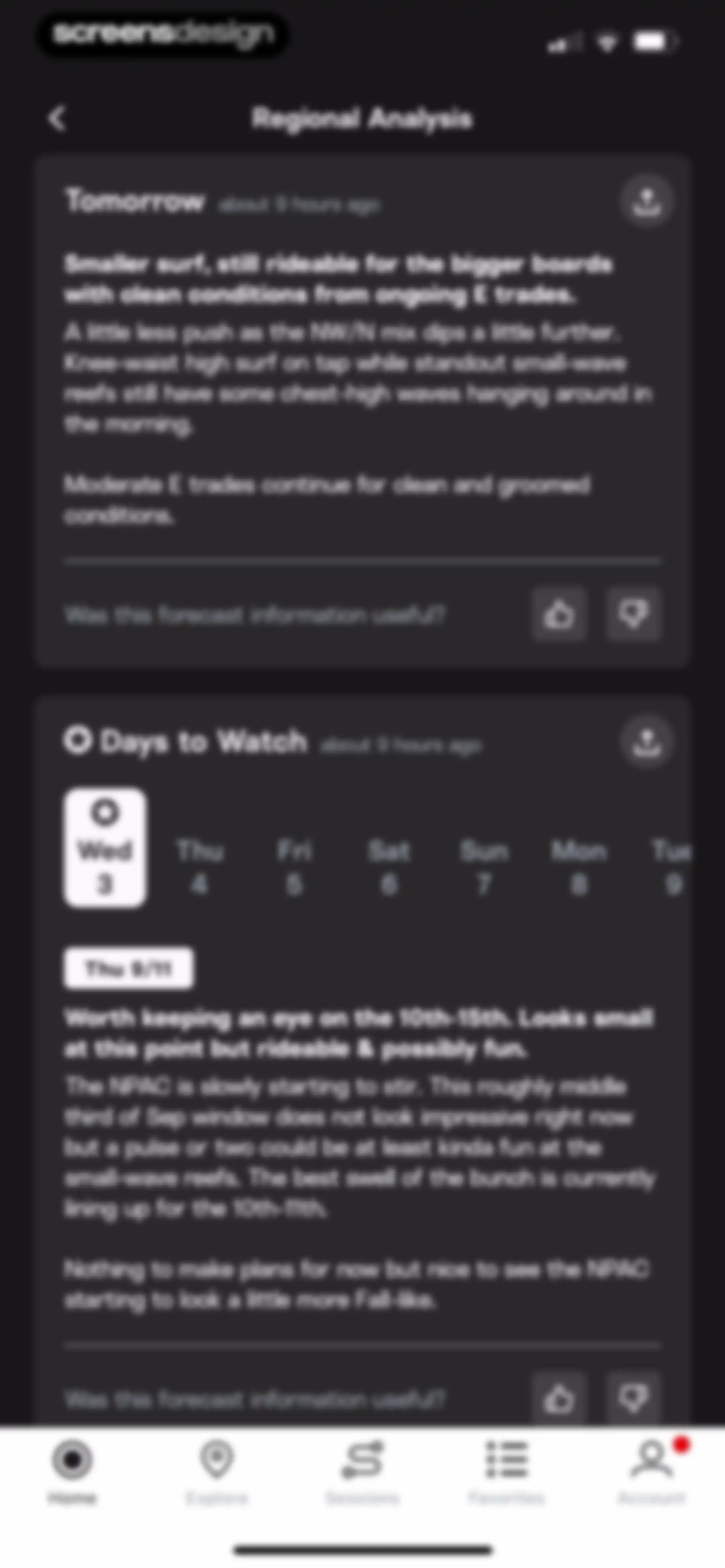 Surfline: Wave & Surf Reports screen 19