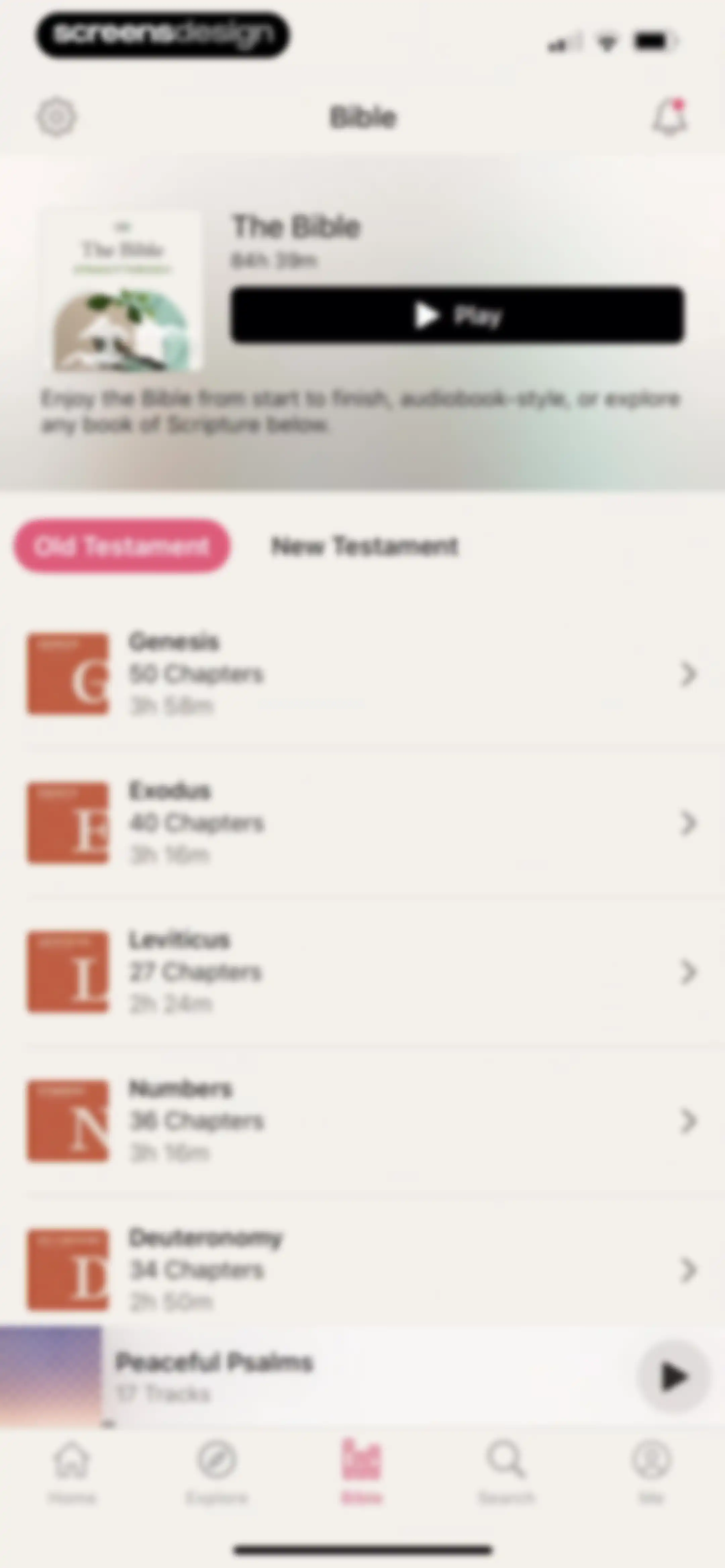Dwell: Audio Bible screen 79