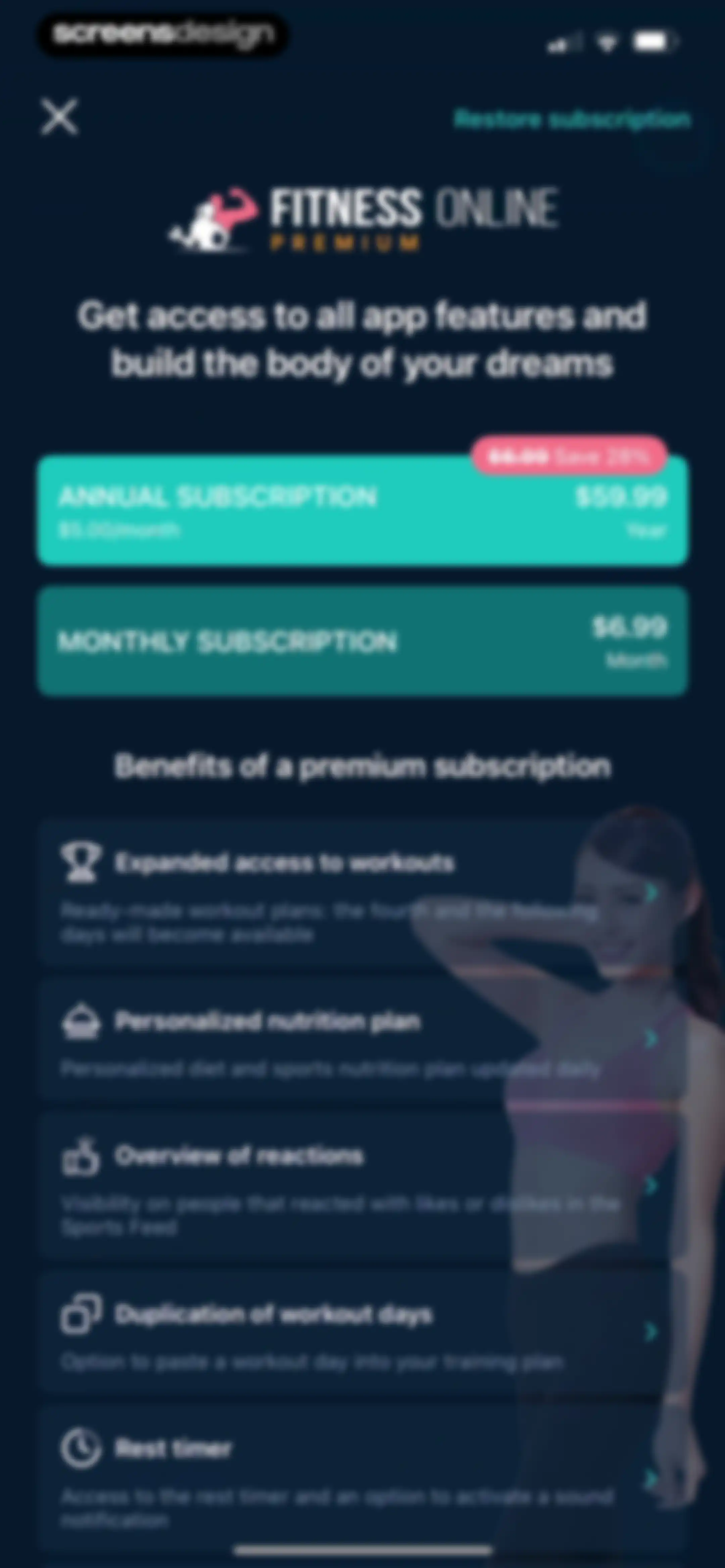 Fitness App: Gym Workout Plan screen 204