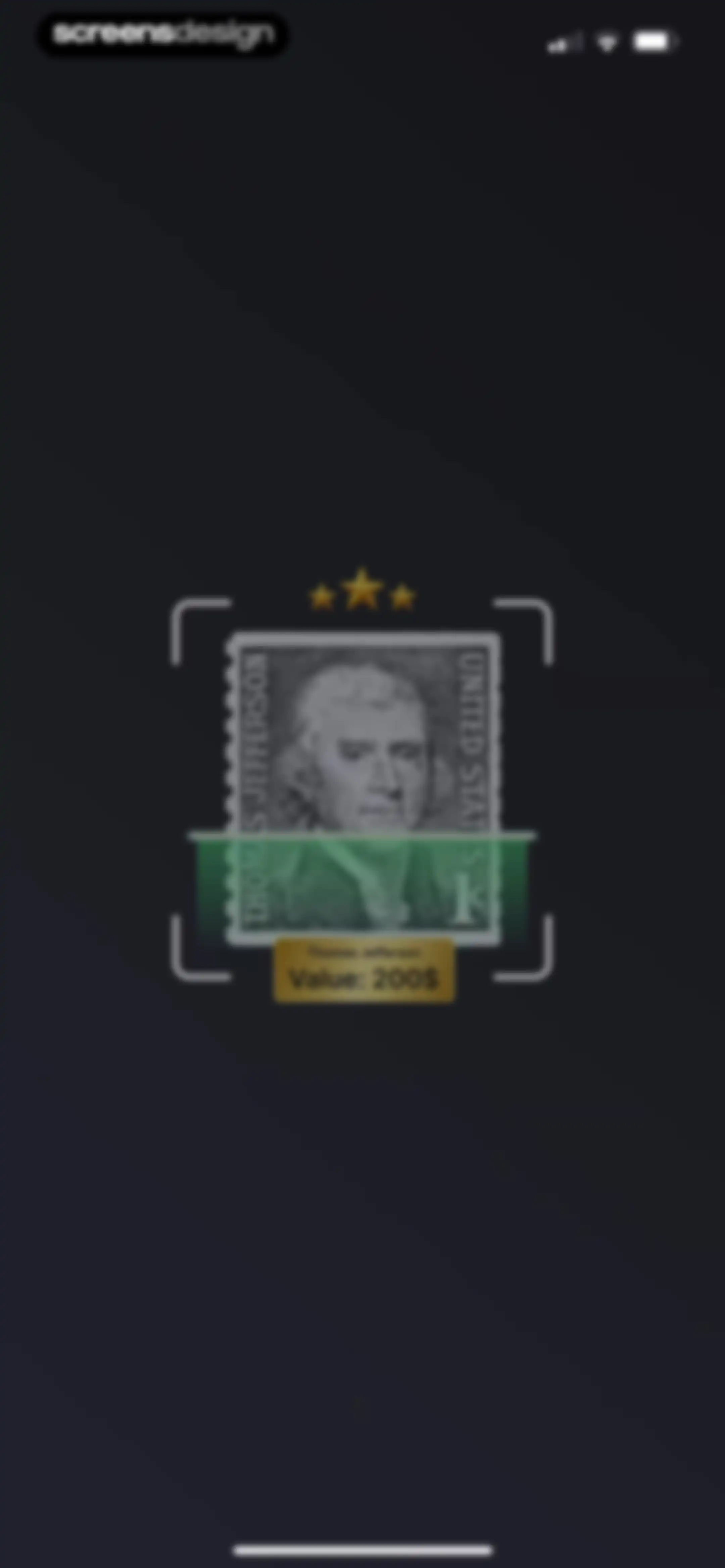 Stamp Value Stamp Identifier screen 1