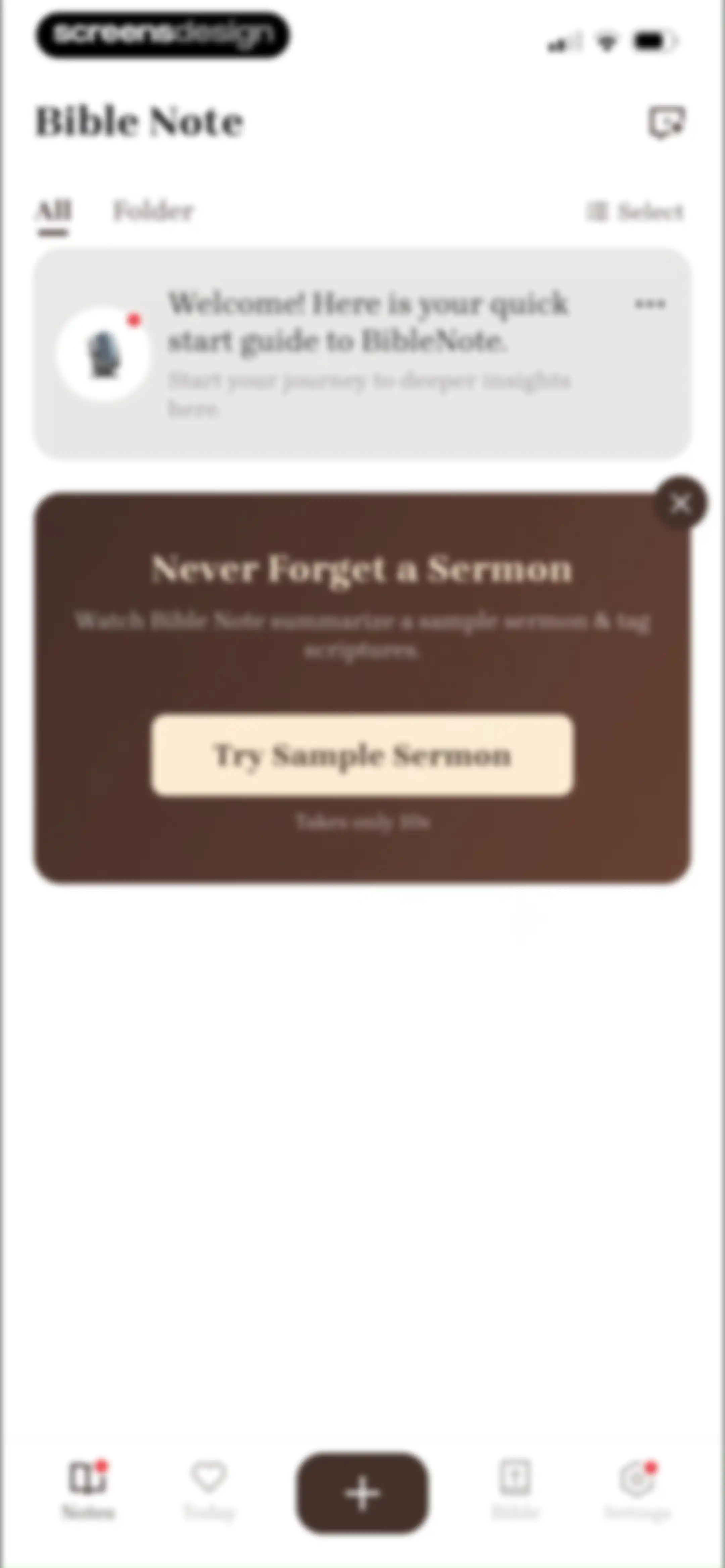 Bible Note: Sermon Notes screen 21