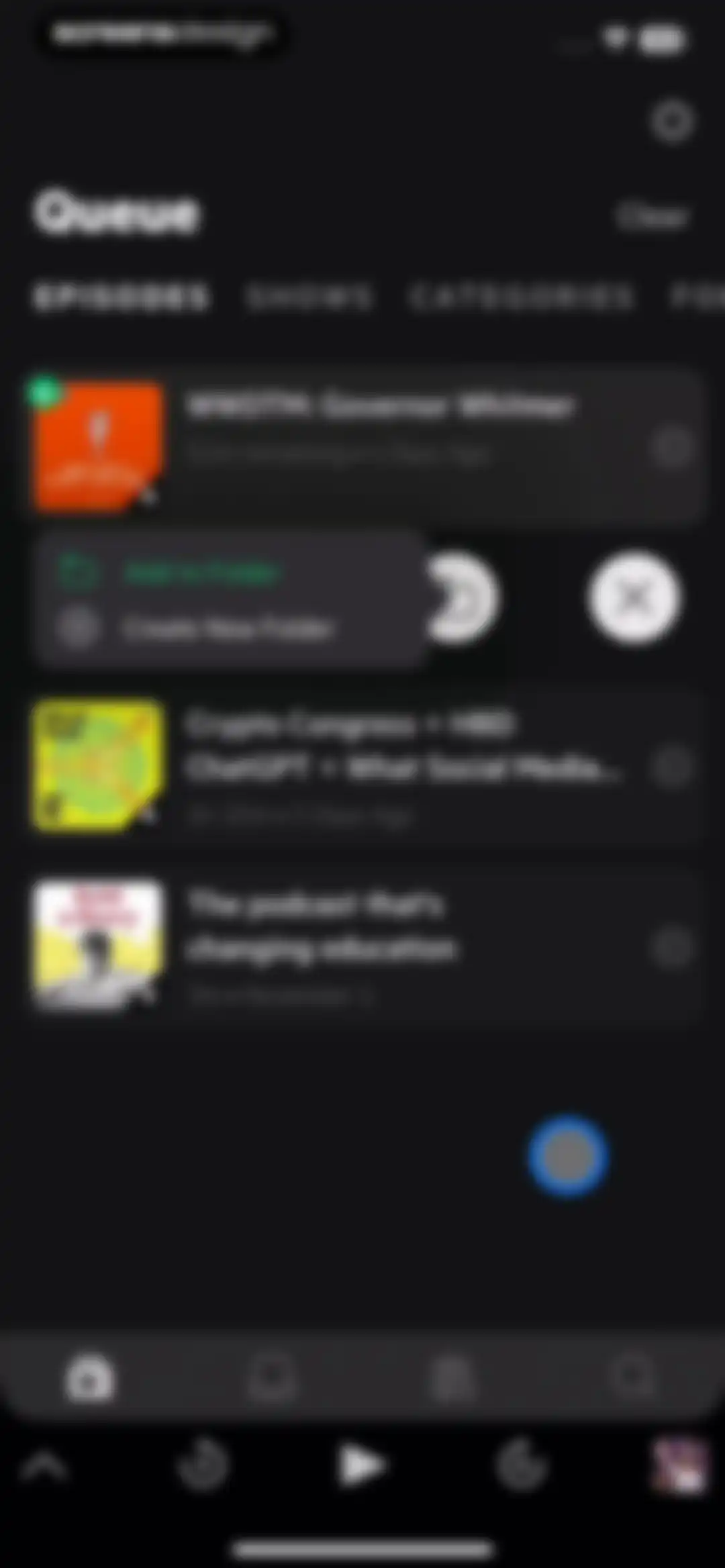 Castro: Podcast App & Player screen 70