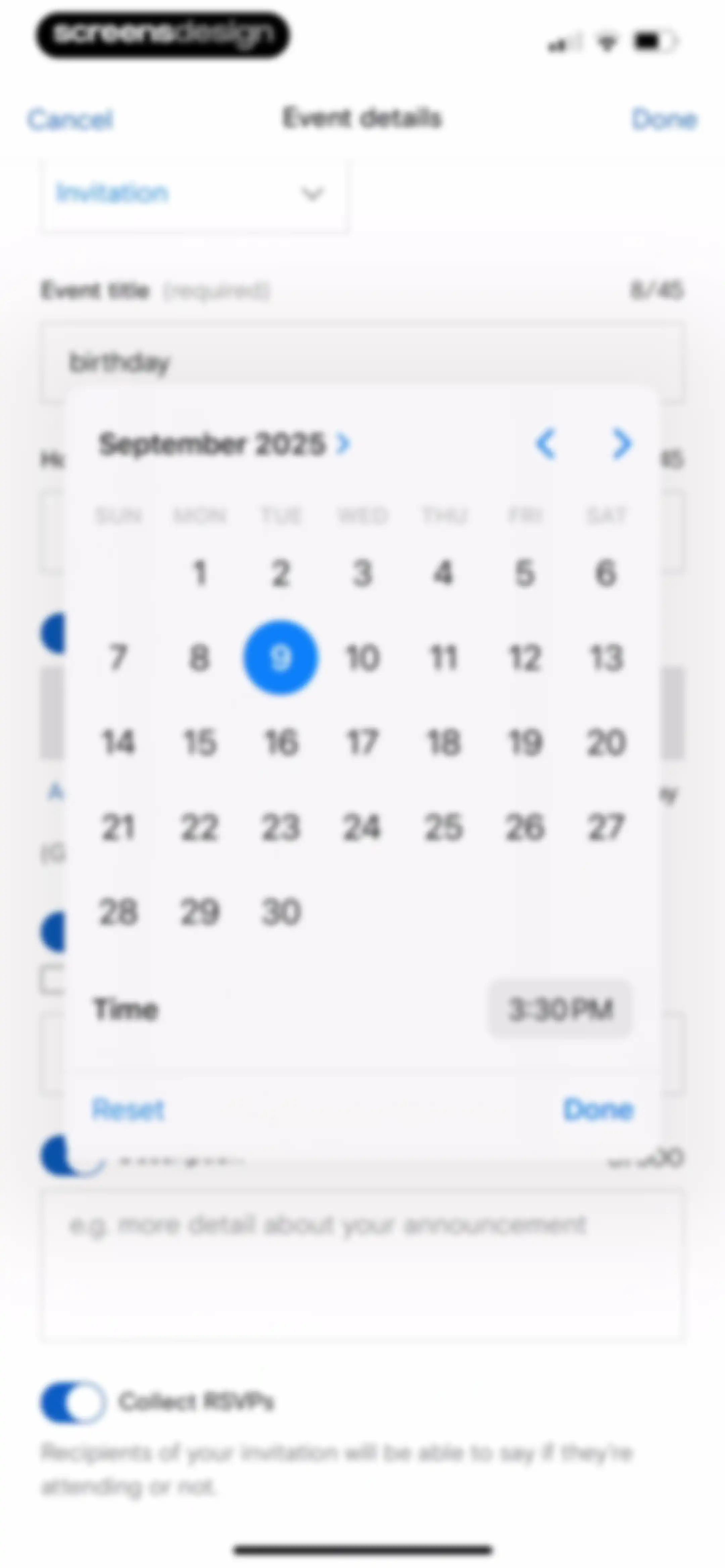 Paperless Post: Invitations screen 55