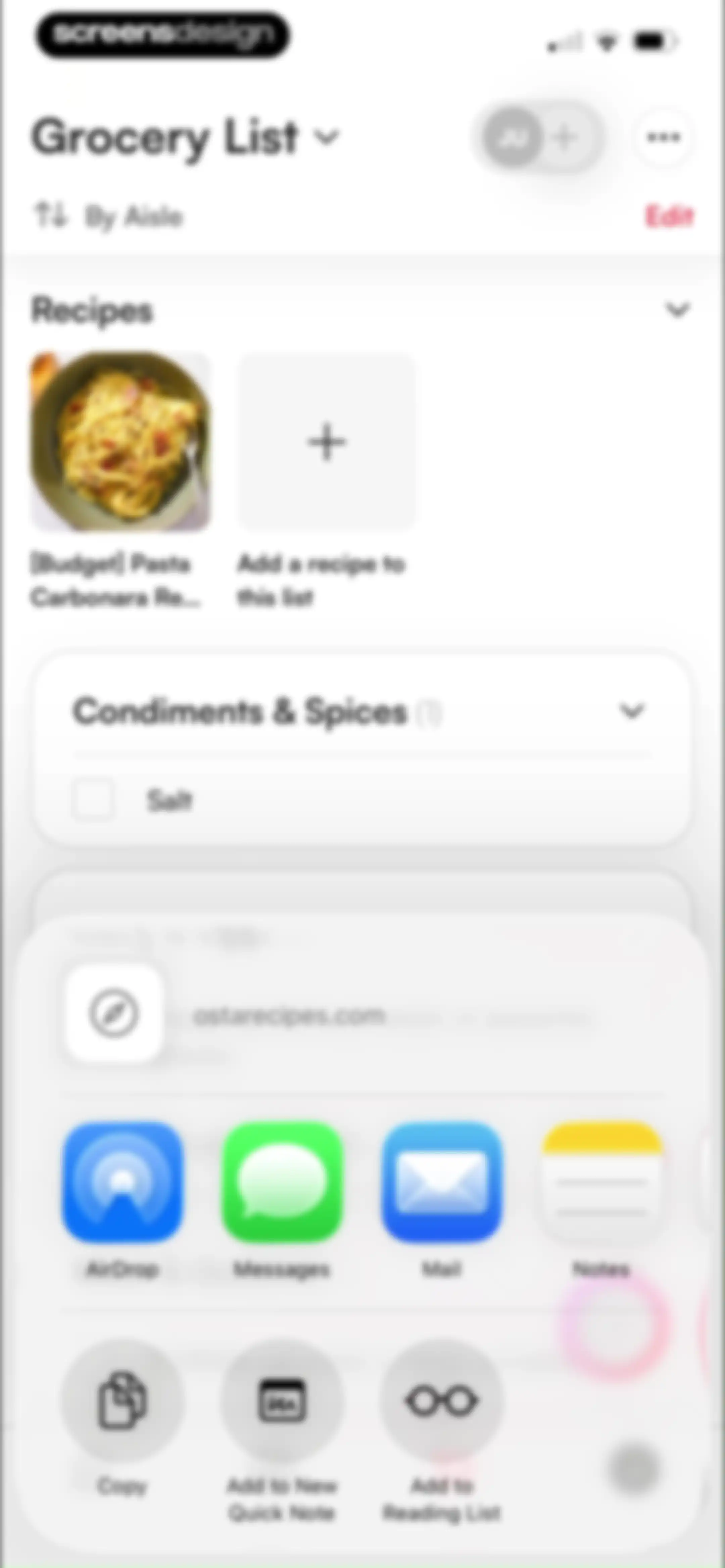 Osta: Save & Share Recipes screen 101