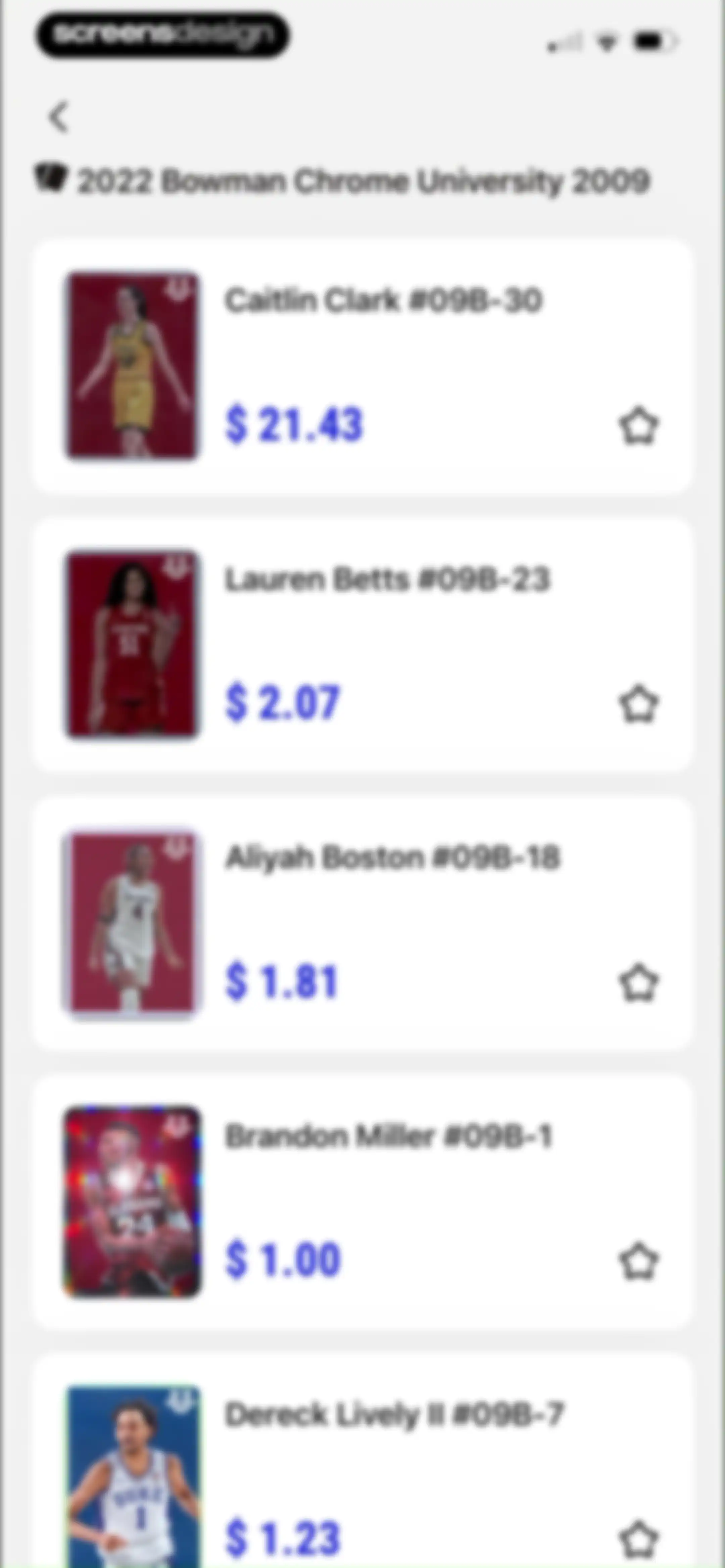 Sports Card Scanner: Spoly screen 42