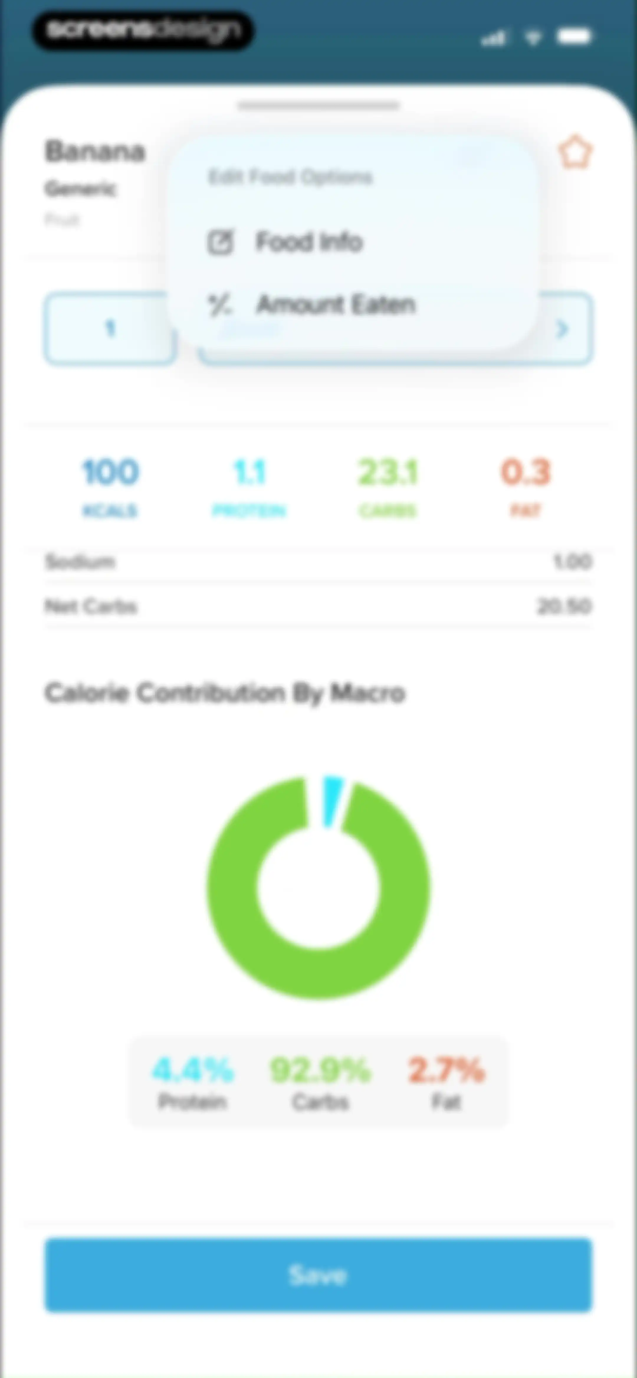 My Macros+ | Macro Tracker screen 49