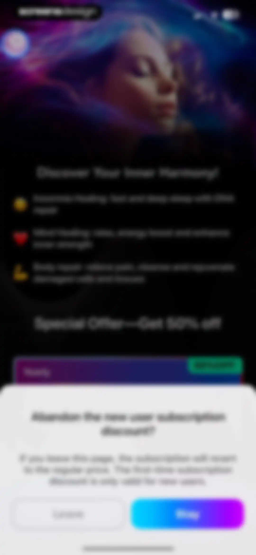 Frequency: Healing Sounds screen 9
