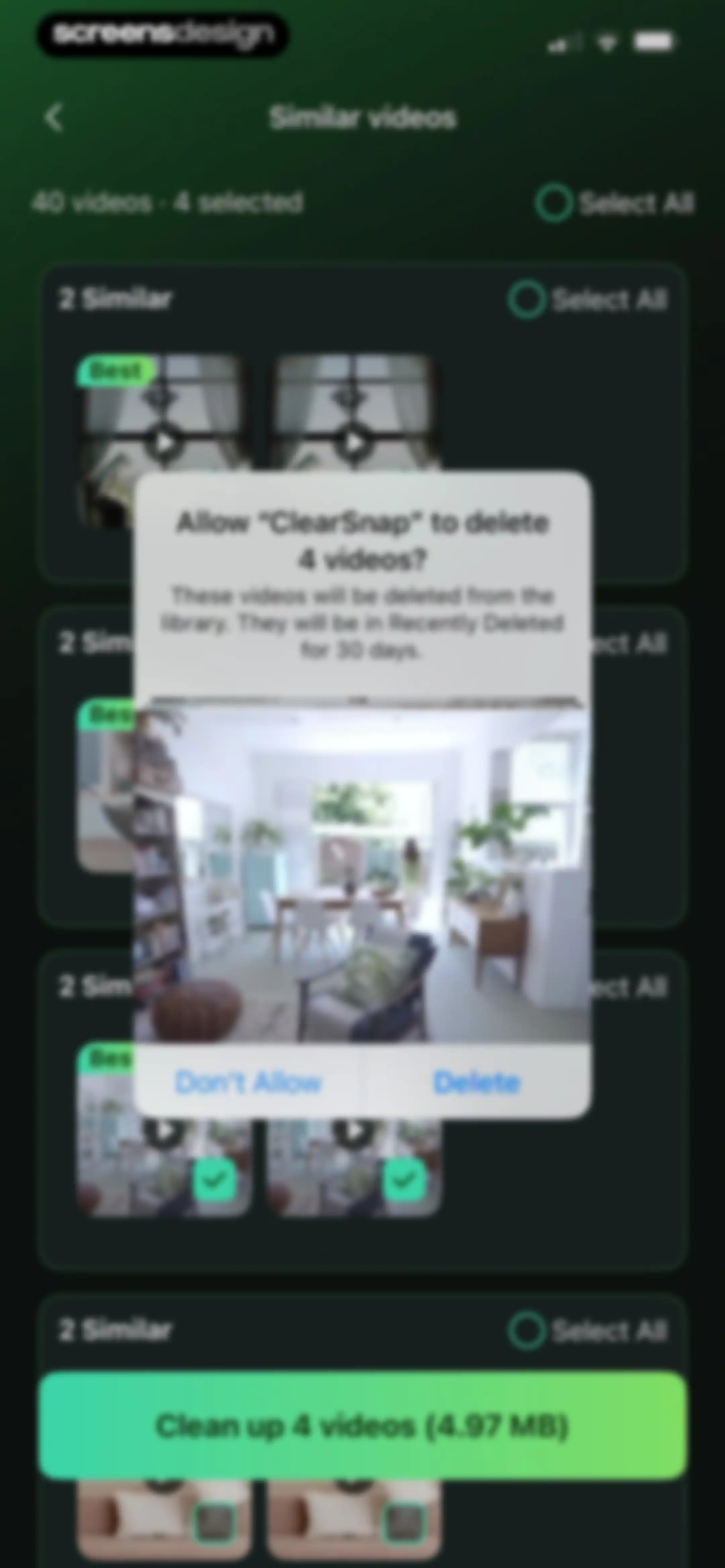 ClearSnap-Clean Up Storage screen 18
