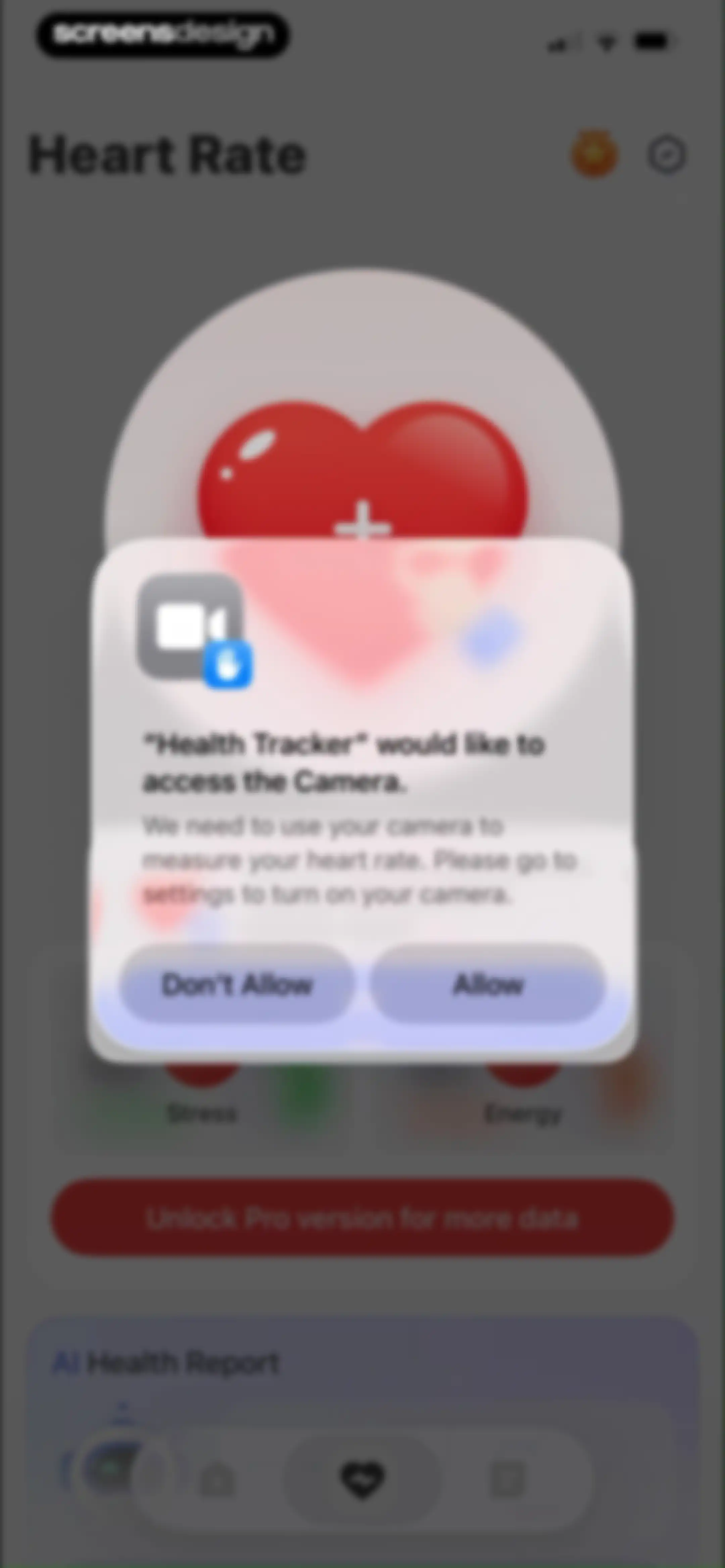 Health Tracker- HeartRate & BP screen 15