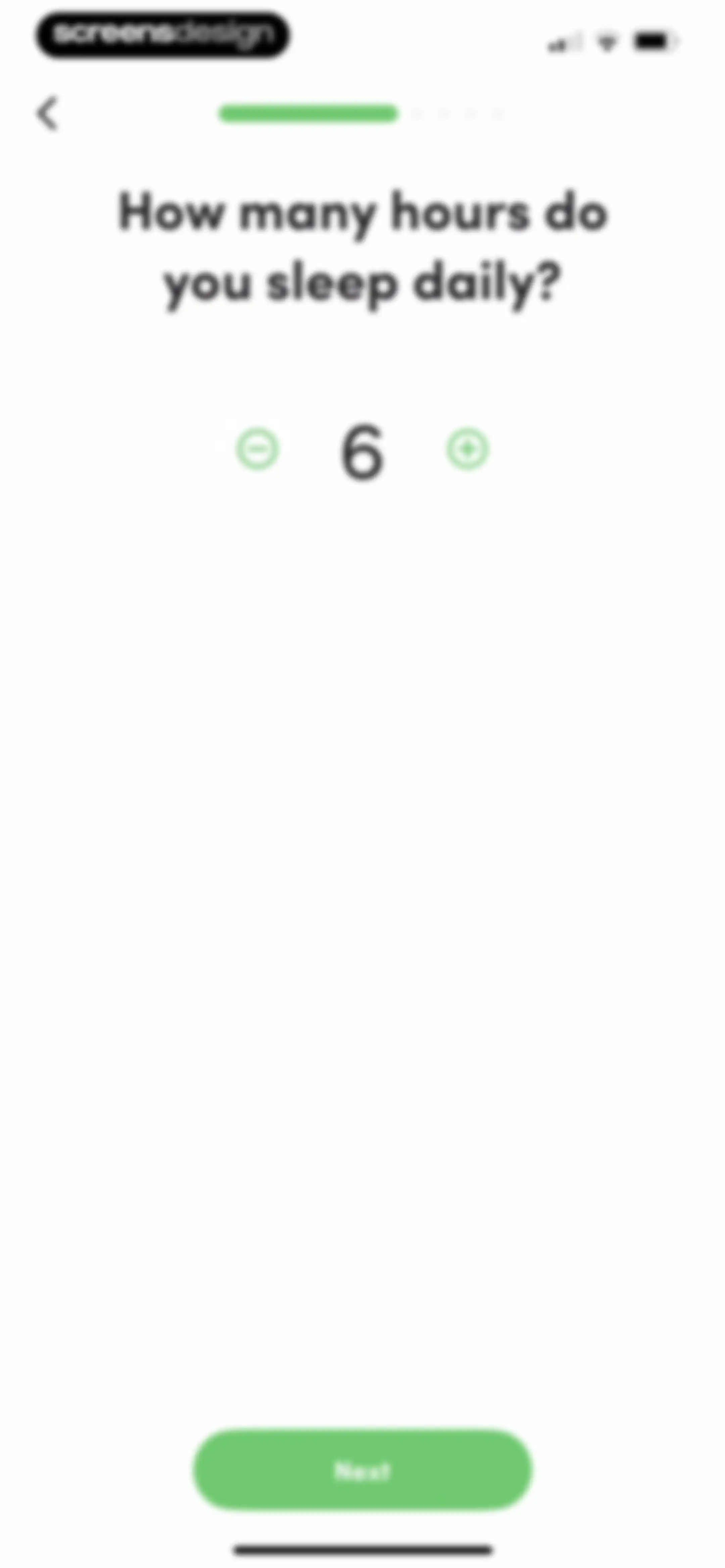 Calories and nutrition tracker screen 14