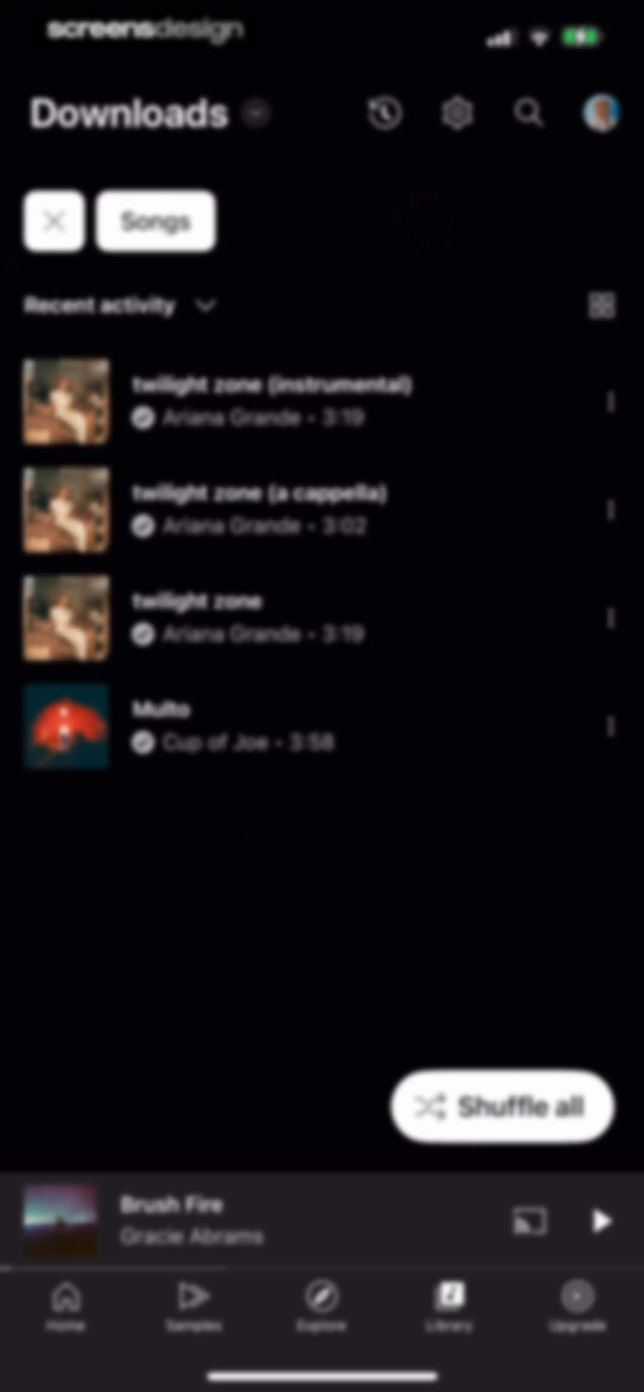 YouTube Music screen 146