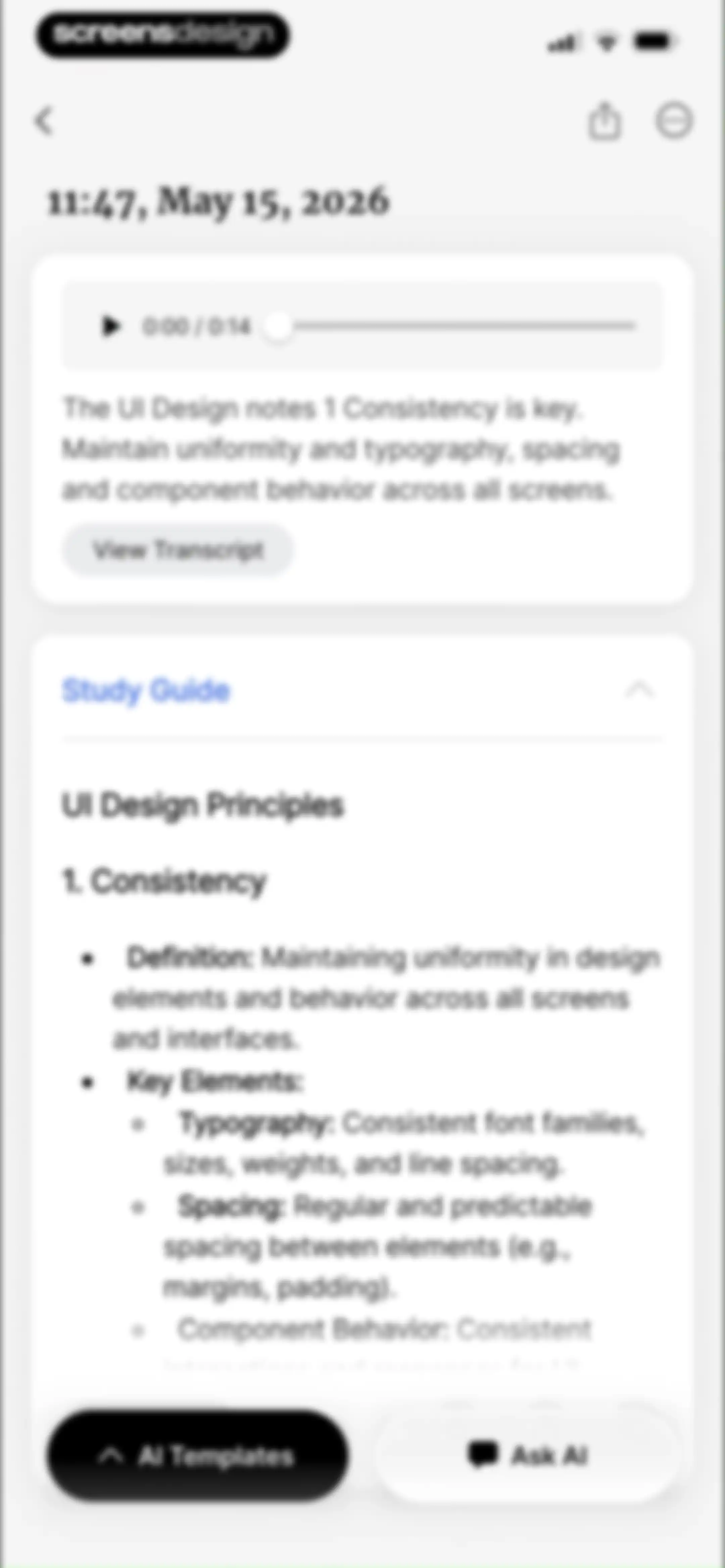 HyNote: AI Note Taker, Summary screen 62