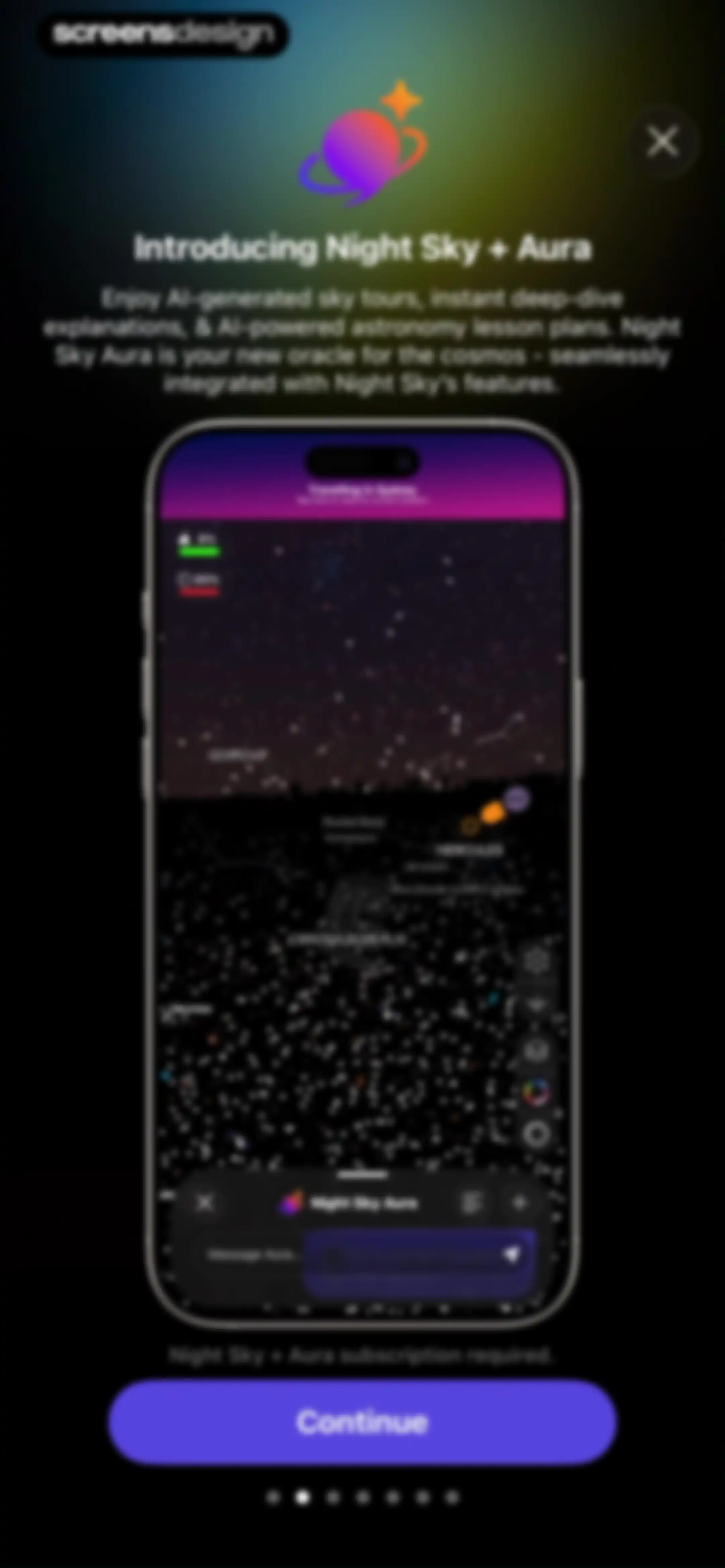 Night Sky screen 2