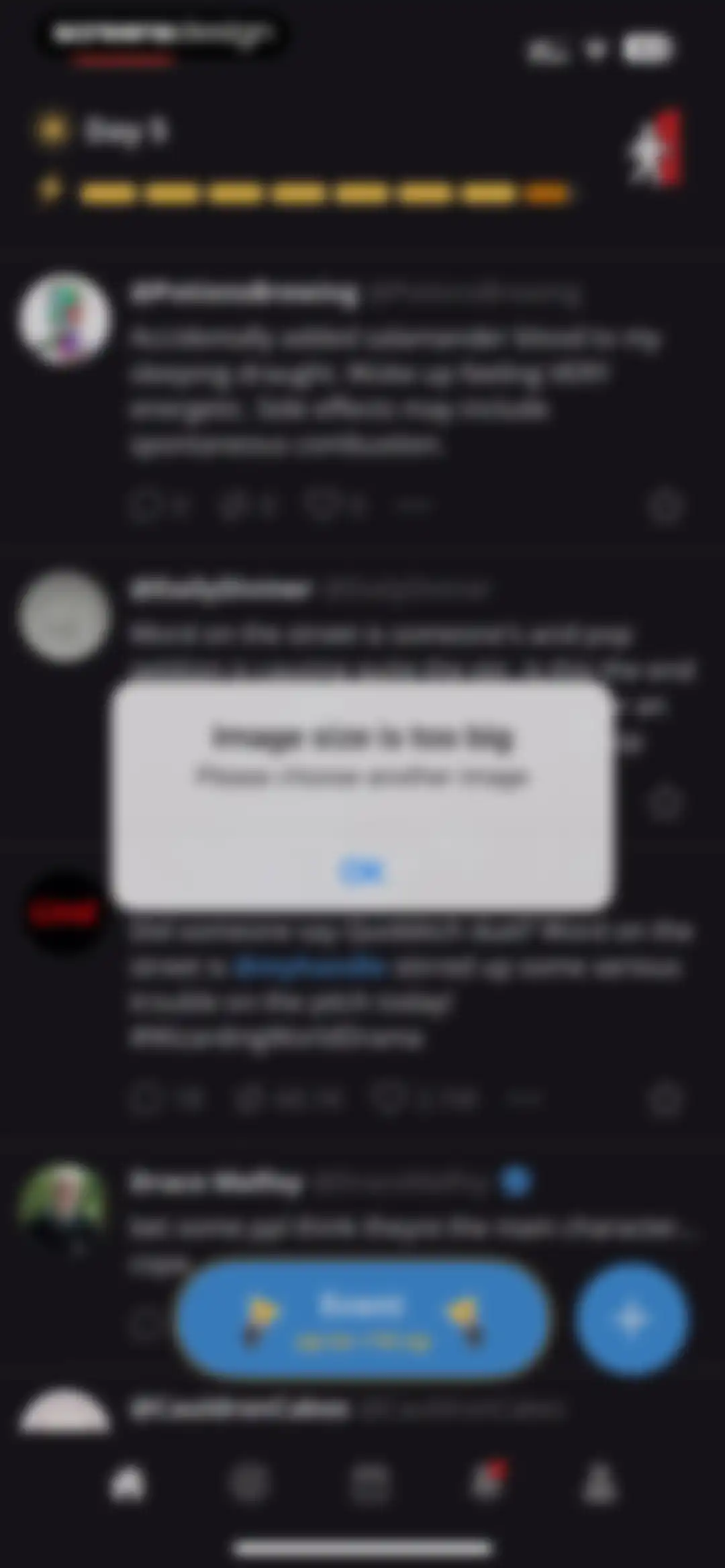 status - sims but social media screen 113