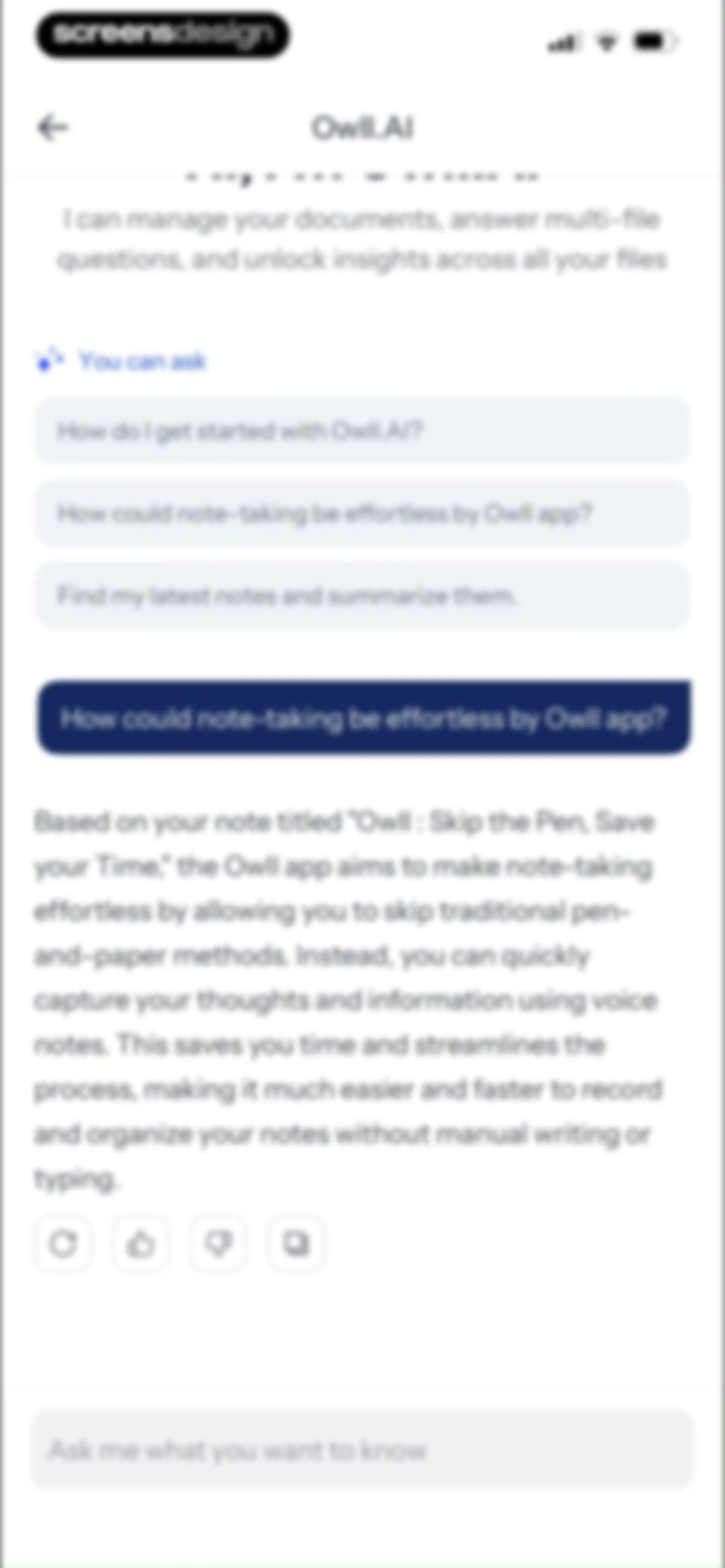 Owll:AI Note Taker & Assistant screen 96