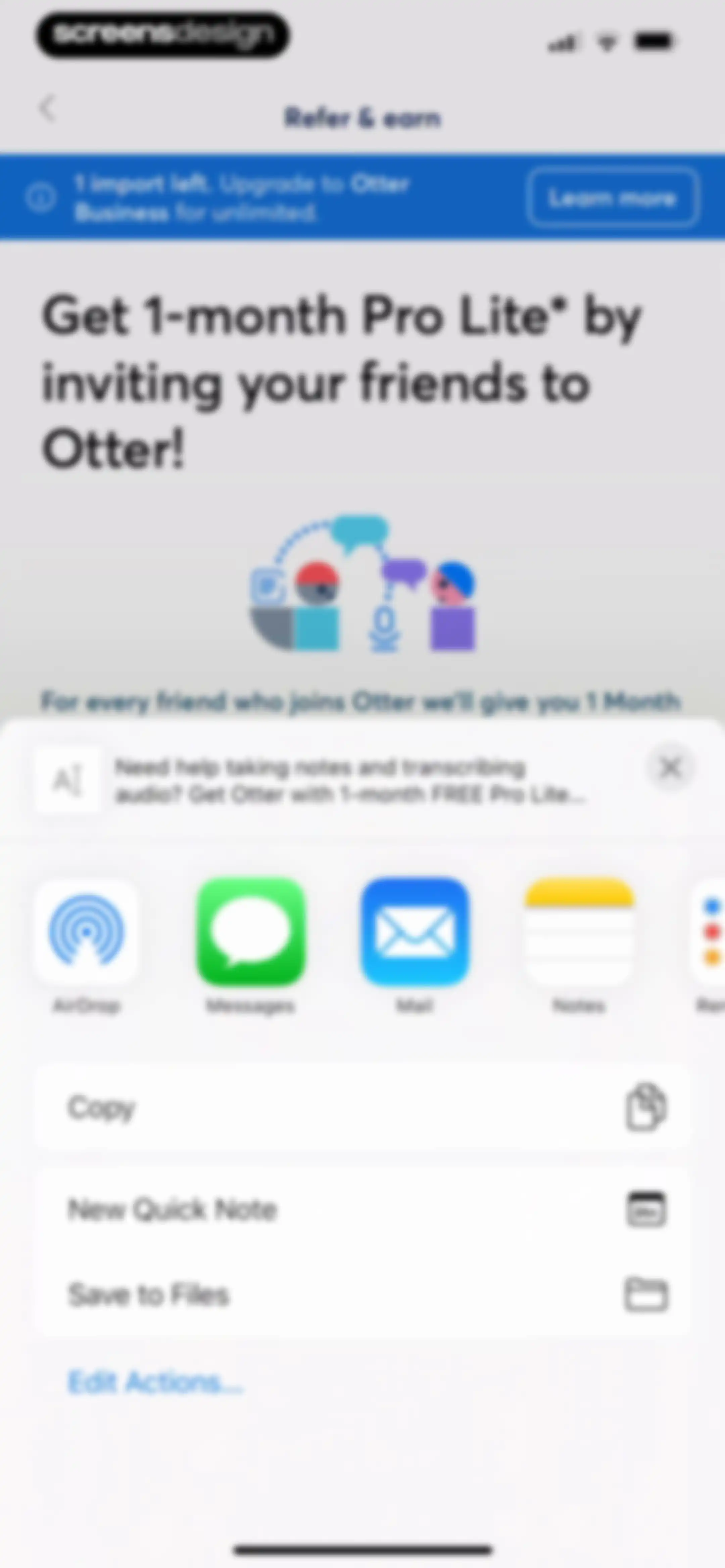Otter Transcribe Voice Notes screen 149
