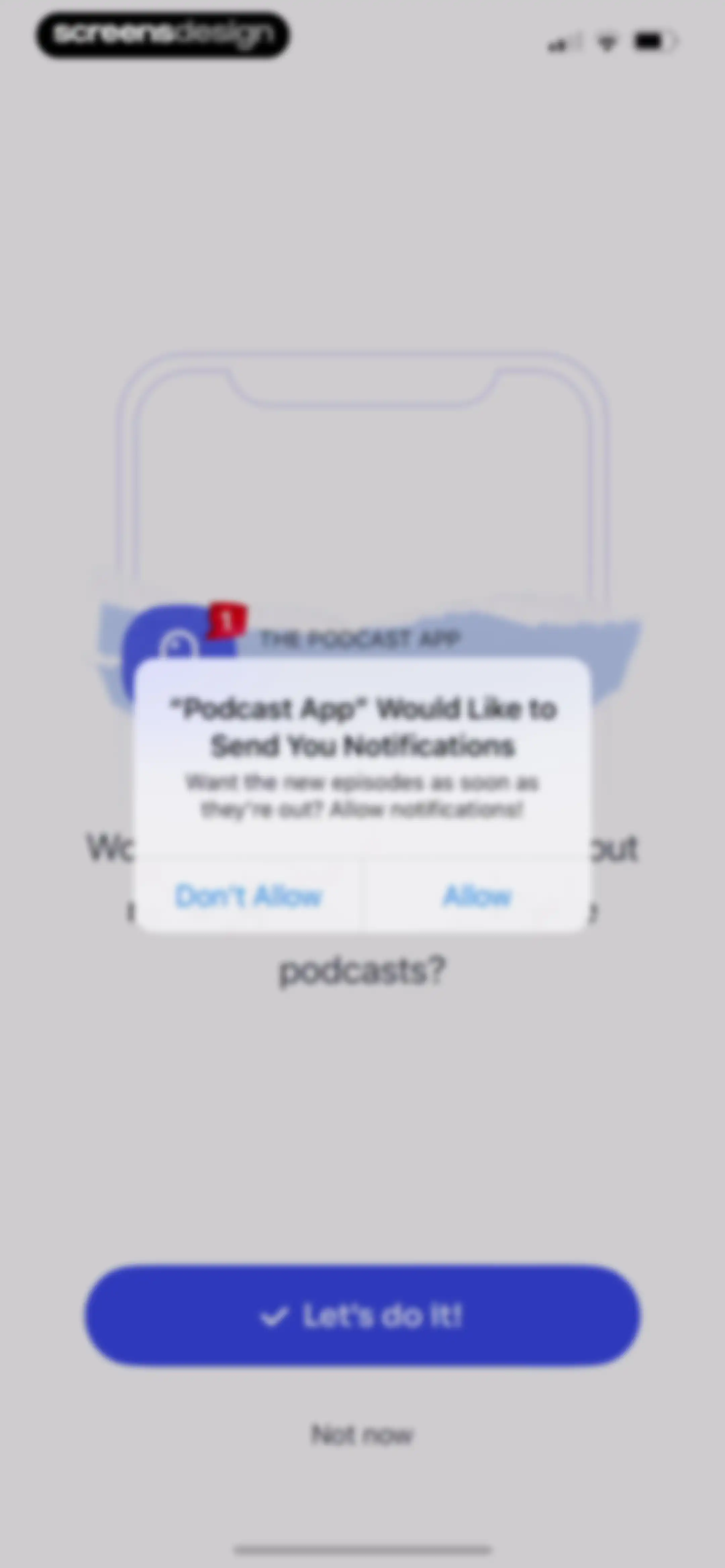 Podcast App screen 11
