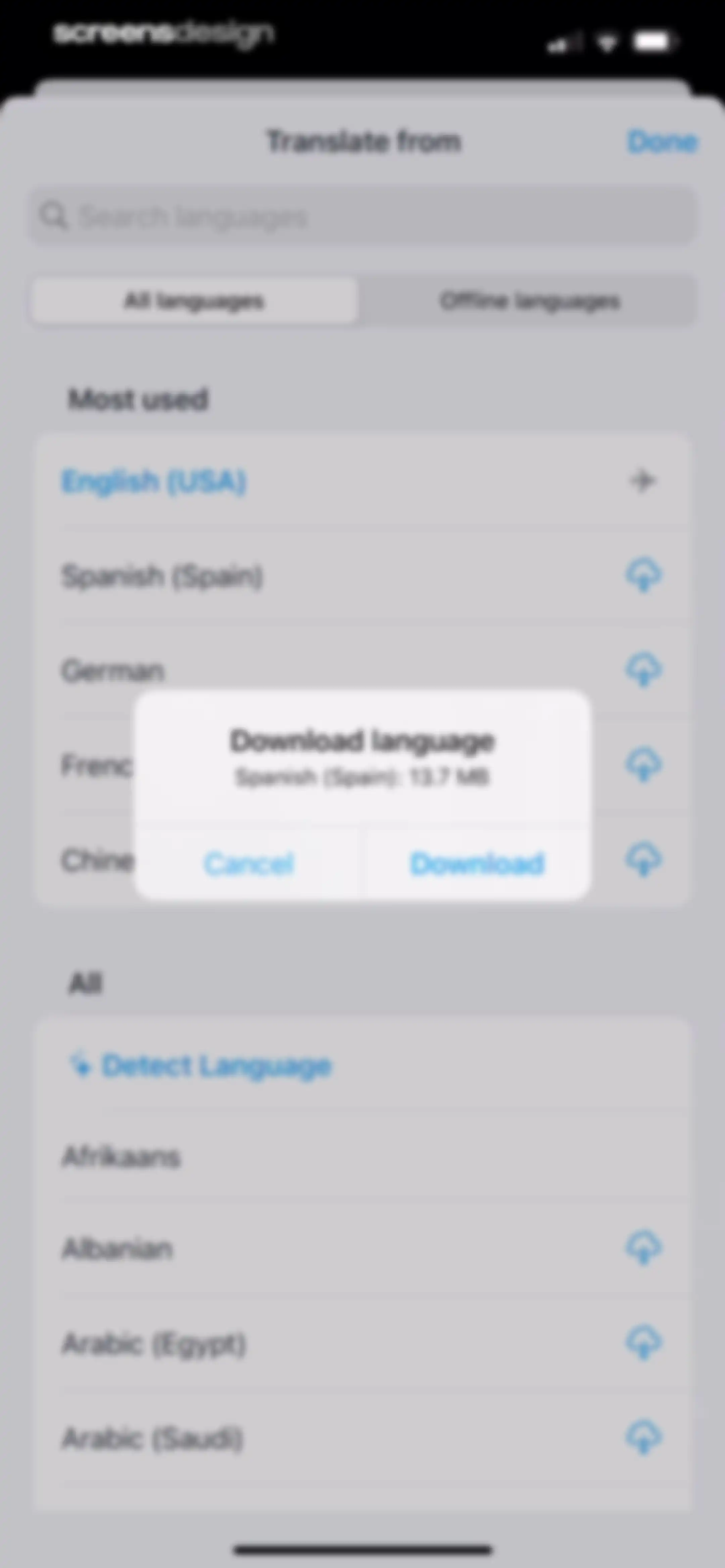 iTranslate Translator screen 42