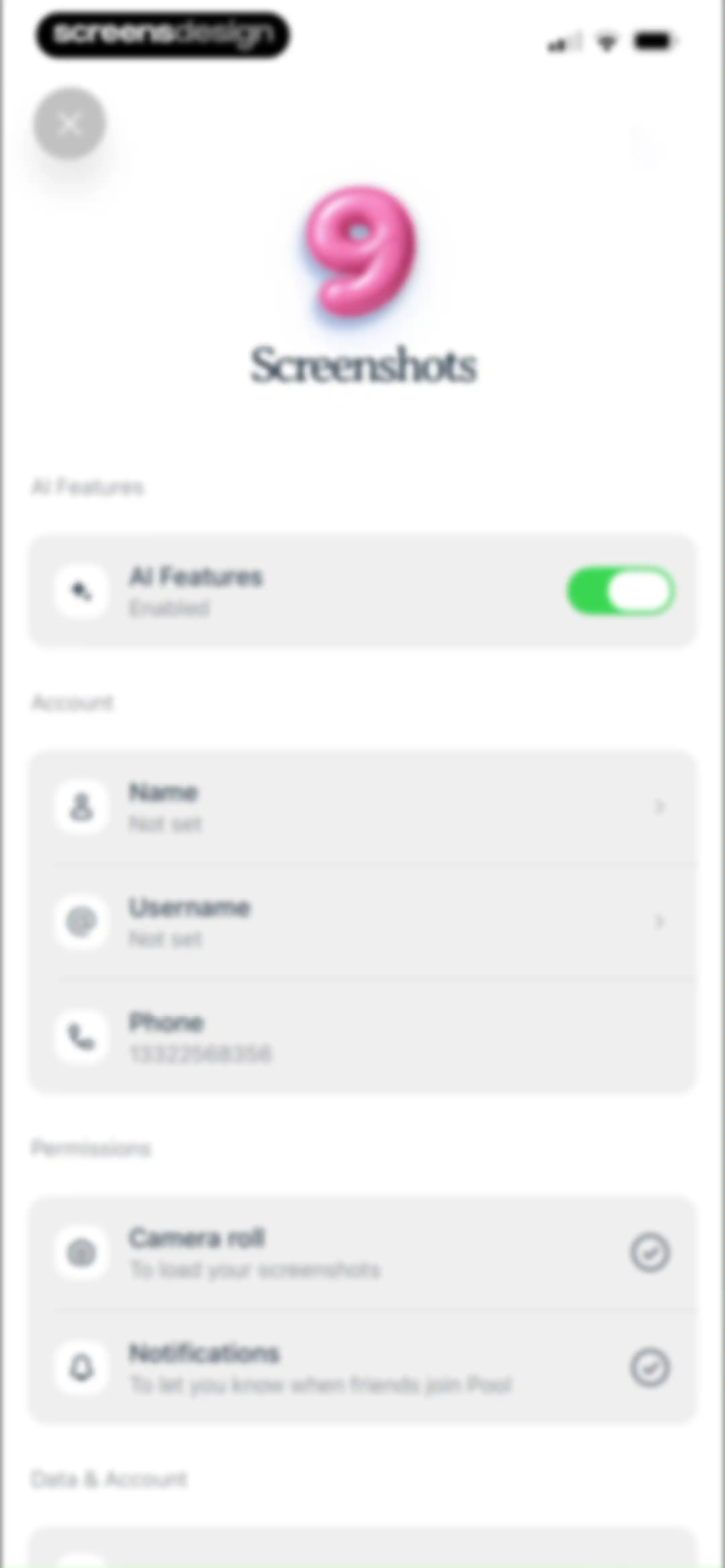 Pool, the screenshot app screen 43