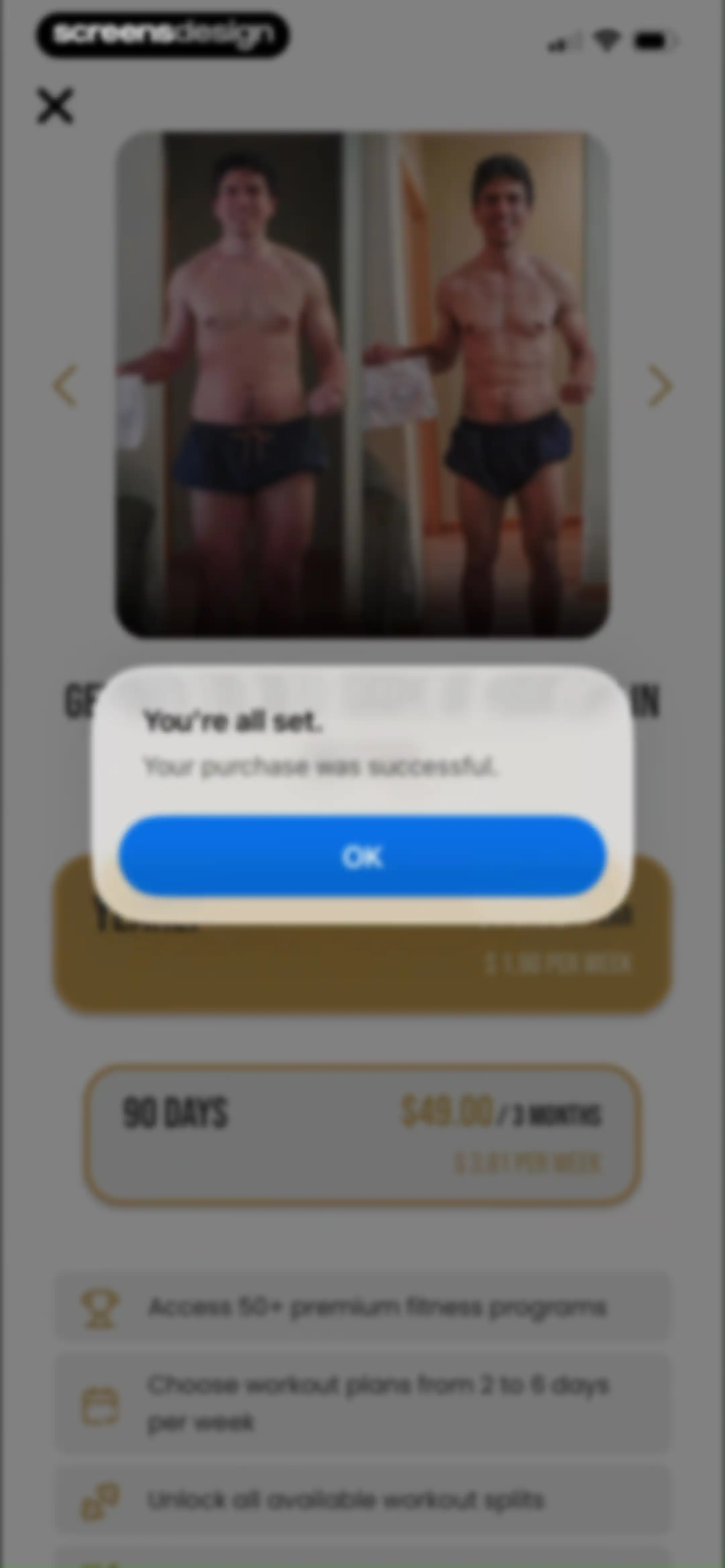 90 Day Challenge screen 28