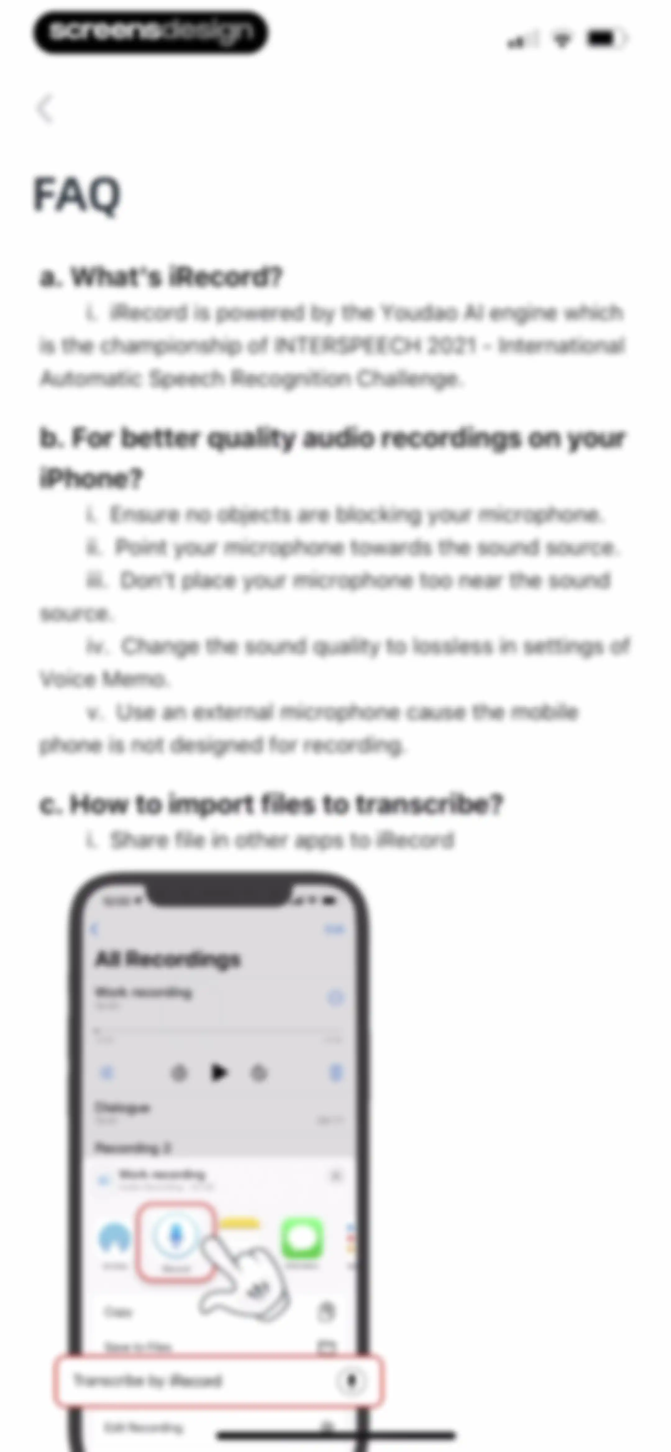 iRecord: Transcribe Voice Memo screen 84