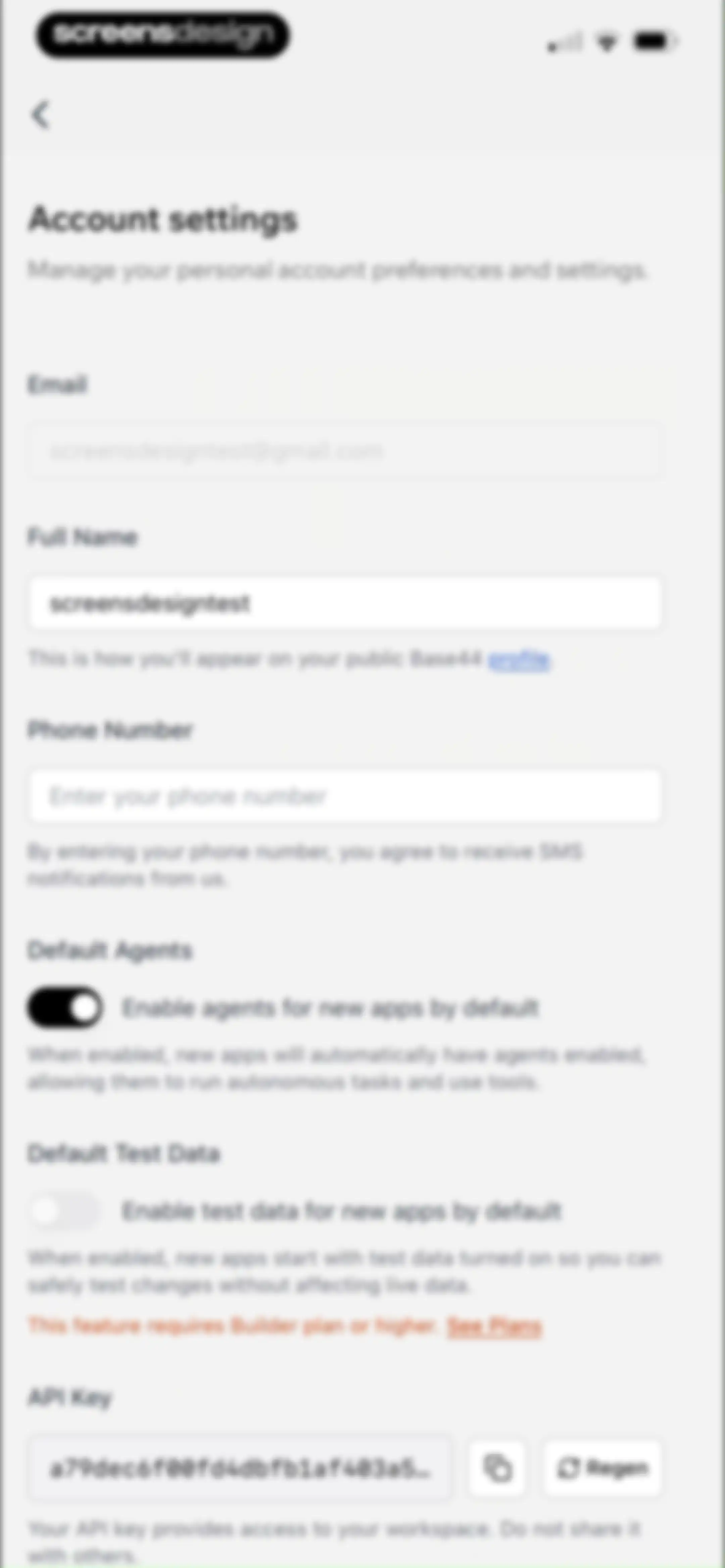 Base44: Build with AI screen 135