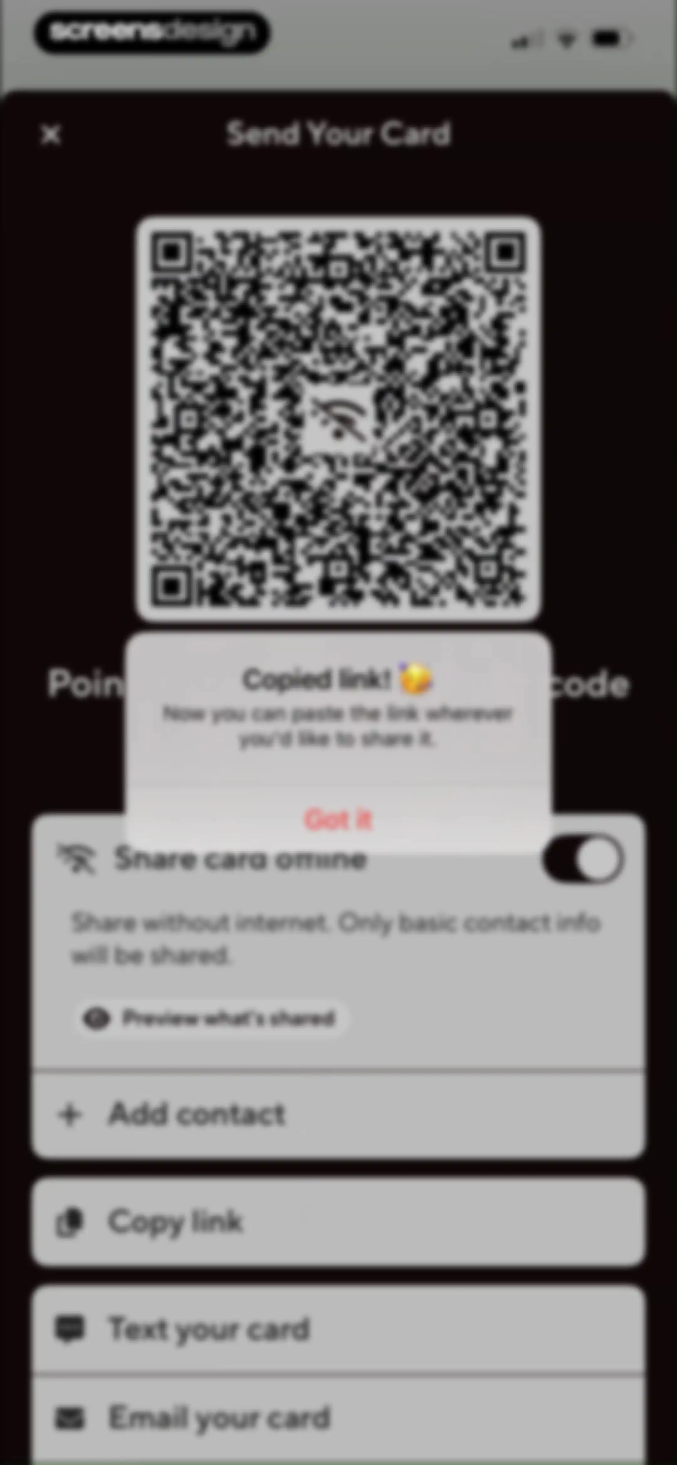 Blinq: Digital Business Card screen 39