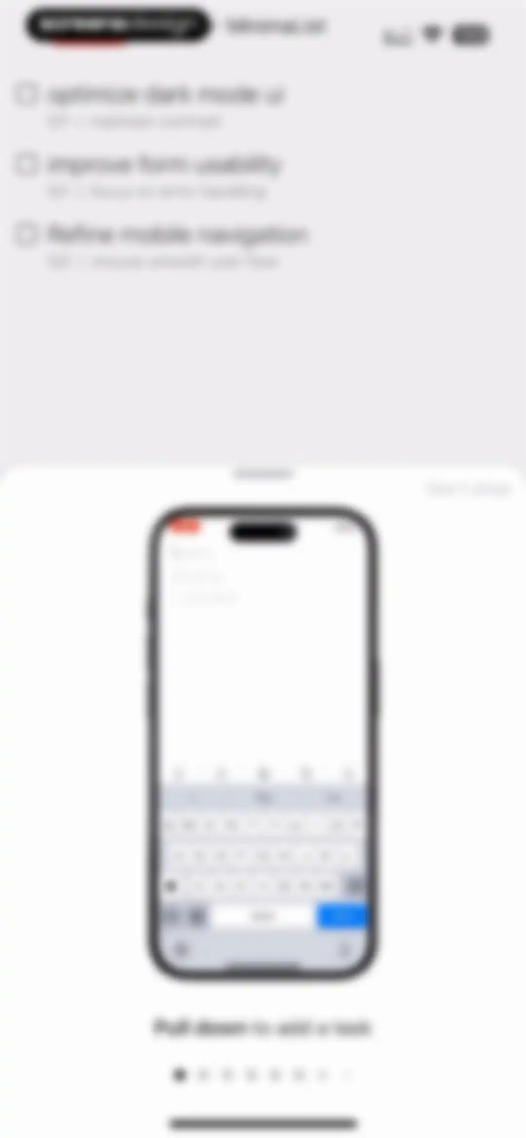 To Do List MinimaList & Widget screen 11