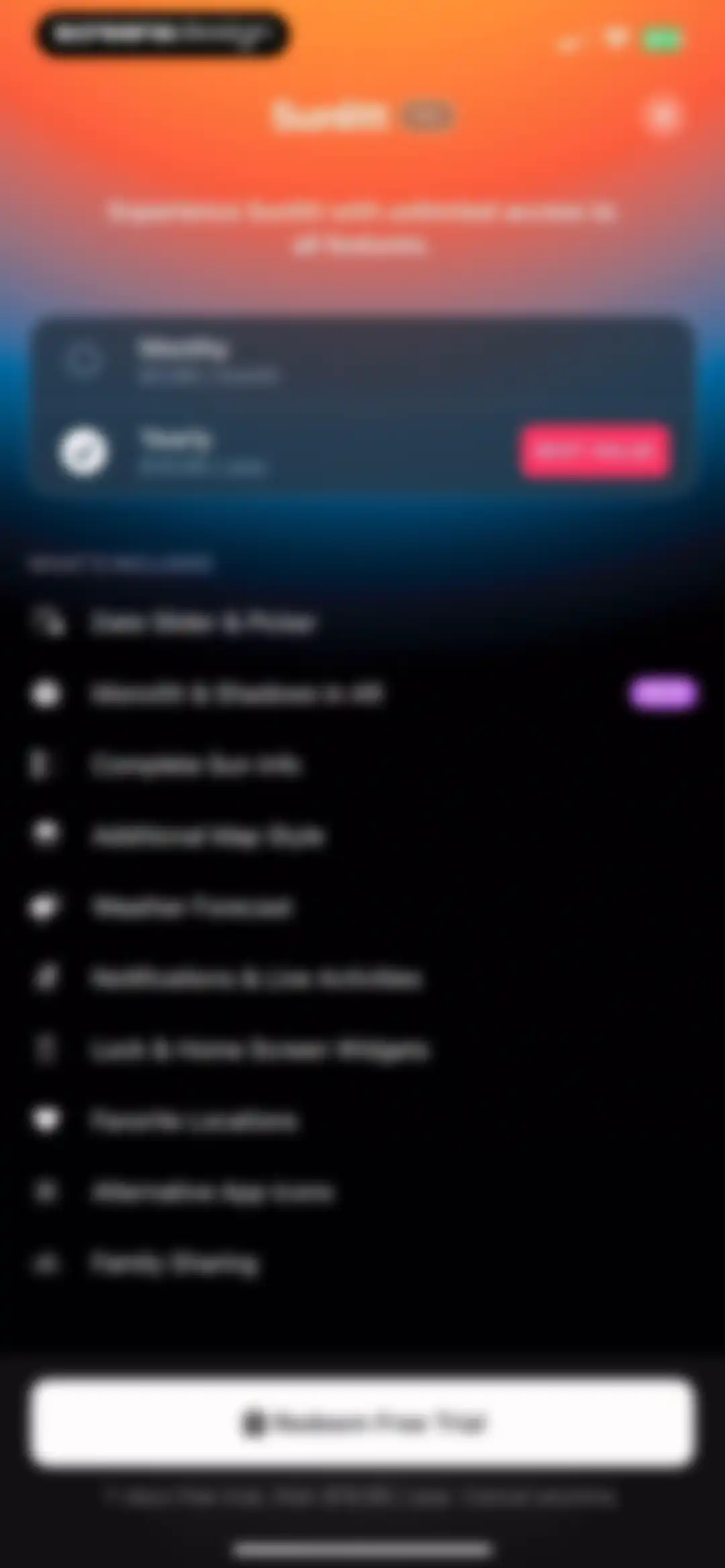 Sunlitt: Sun tracker & seeker screen 7