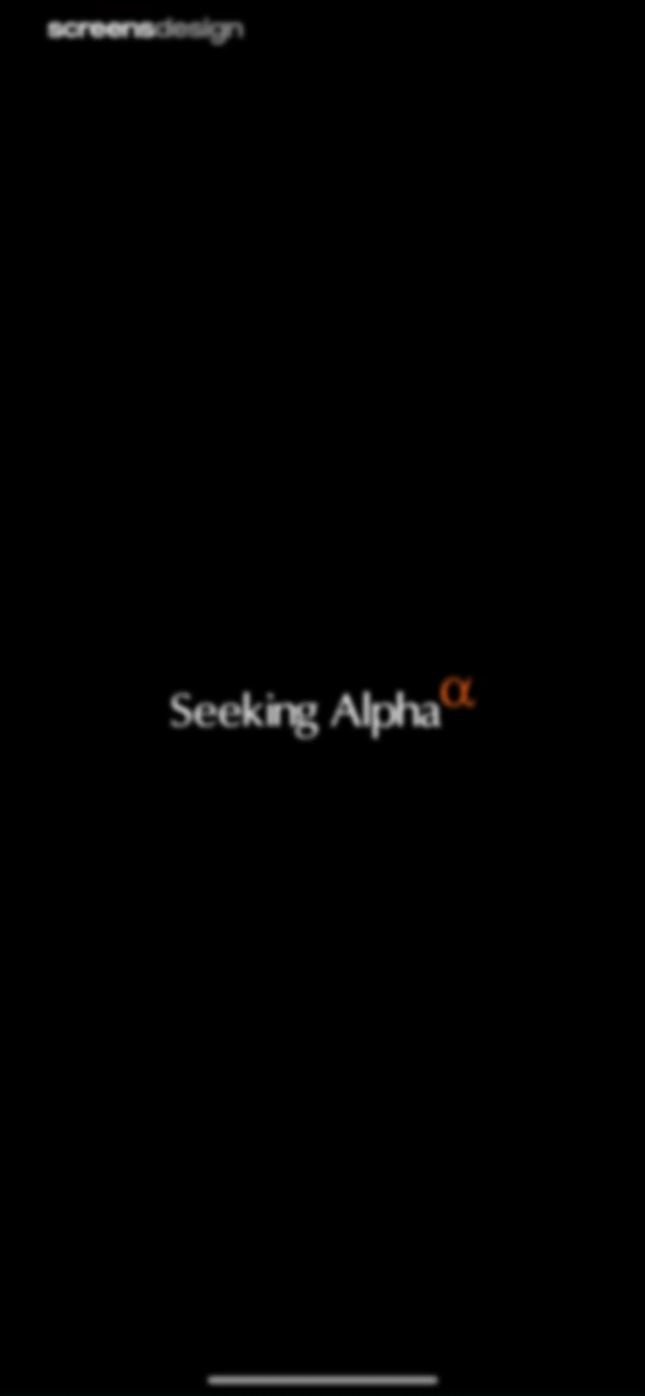 Seeking Alpha: News & Analysis screen 1