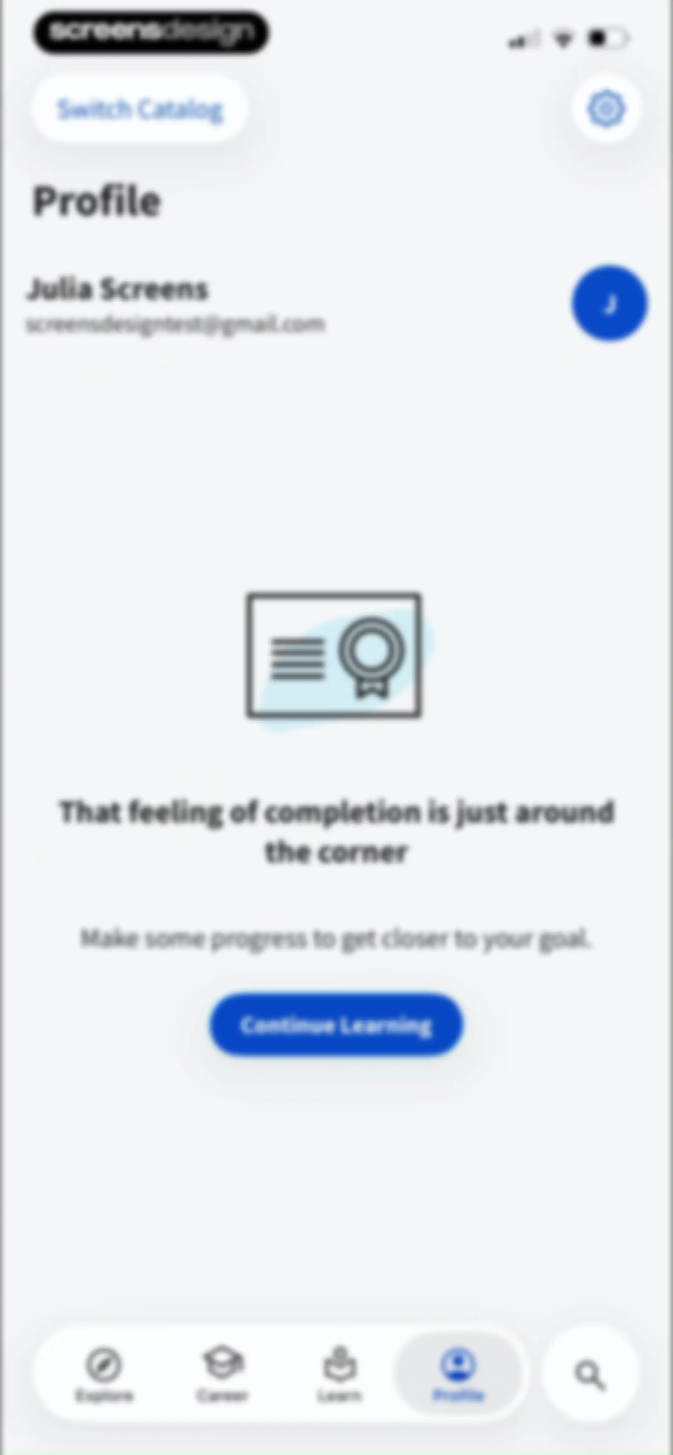 Coursera: Grow your career screen 76