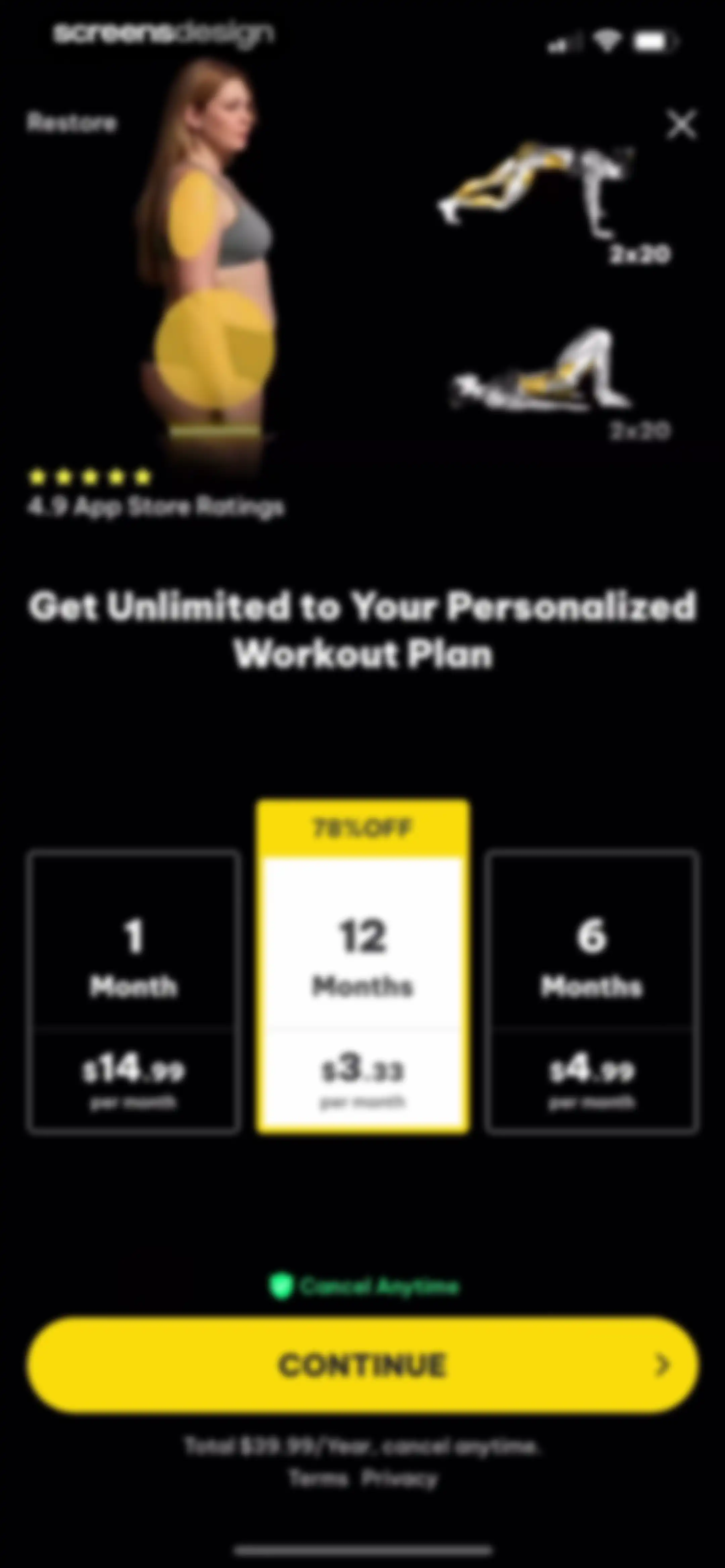 Muscle Monster Workout Planner screen 84