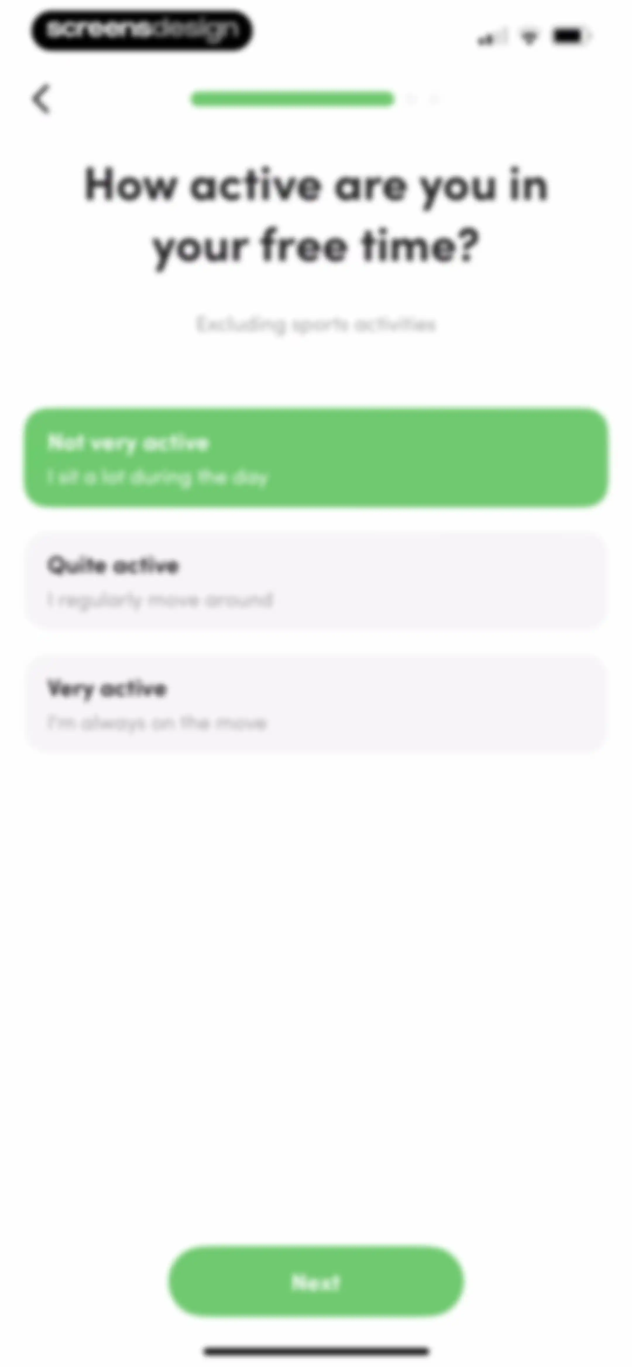 Calories and nutrition tracker screen 17