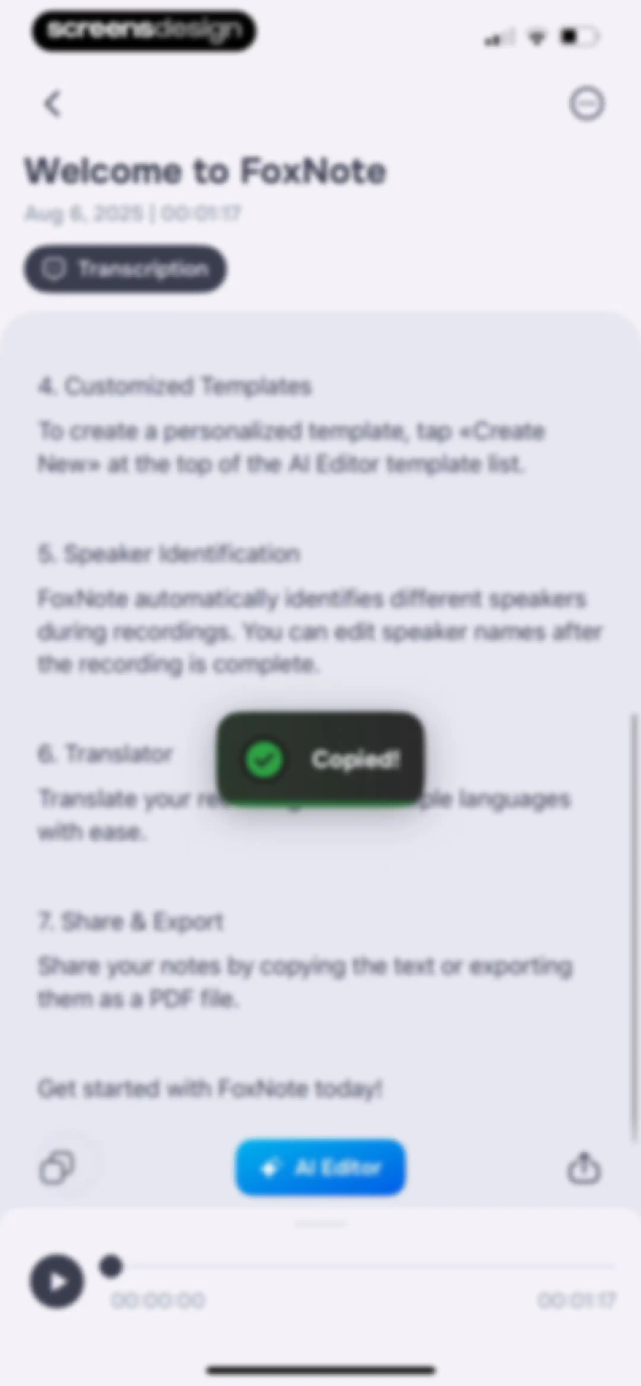 FoxNote - AI Note Taker screen 34