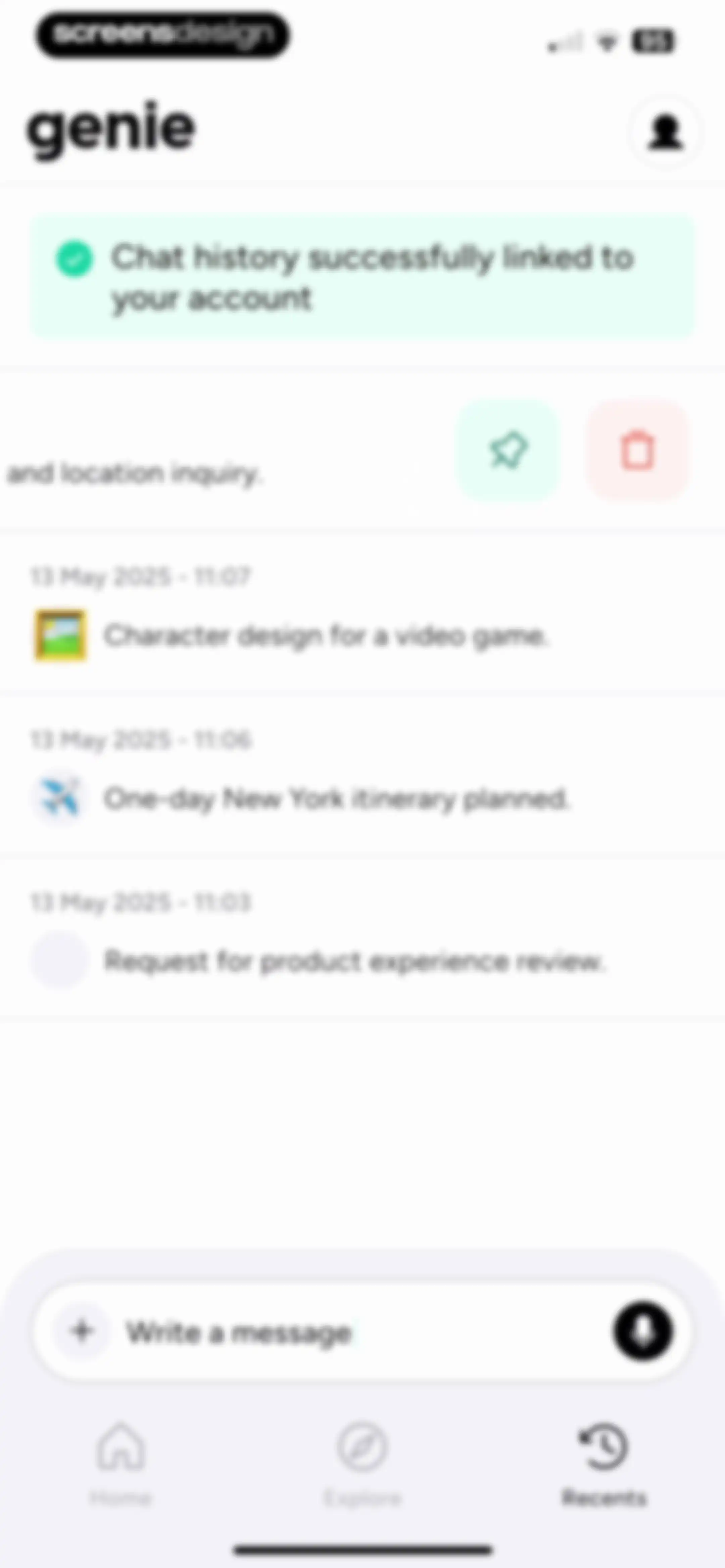 Chatbot AI Assistant - Genie screen 55