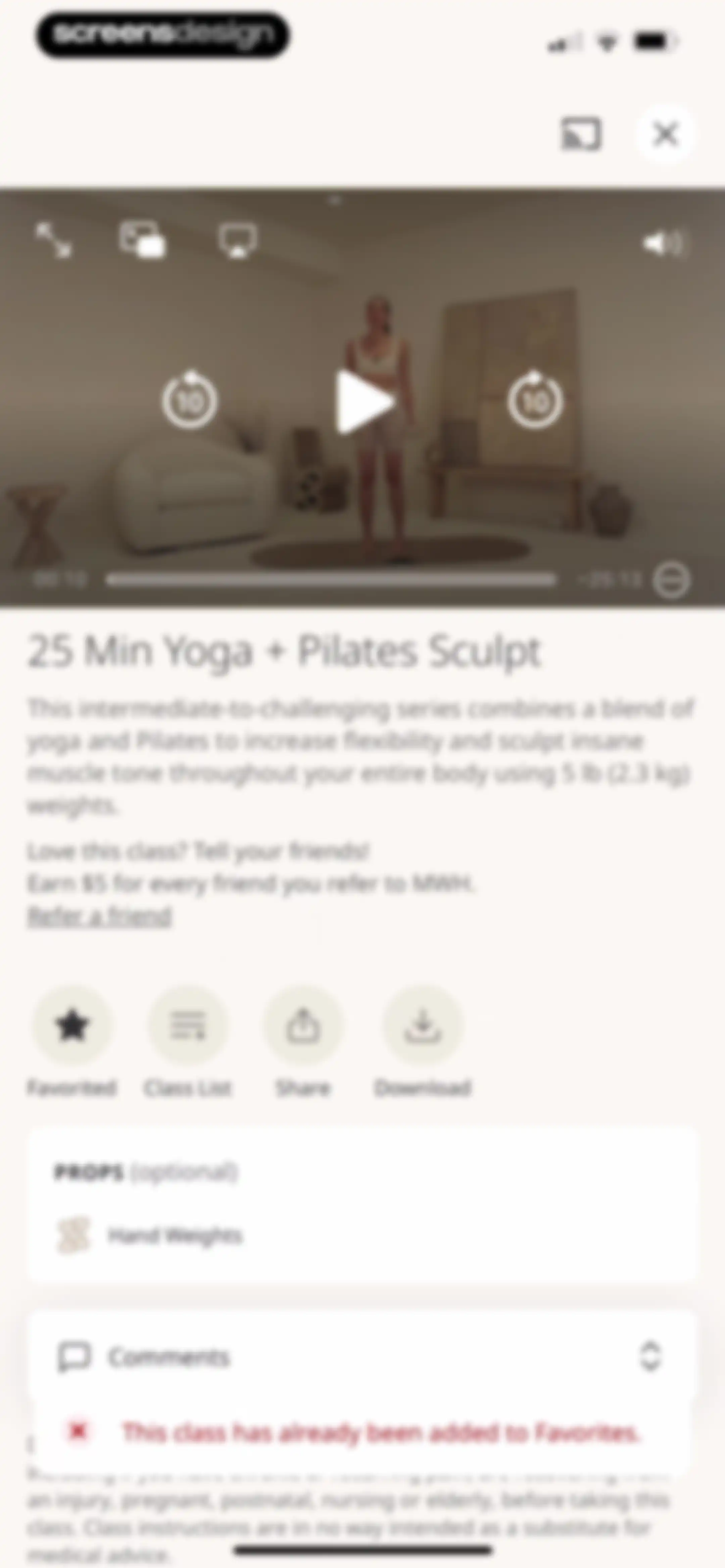 MWH: Fitness + Wellness screen 27