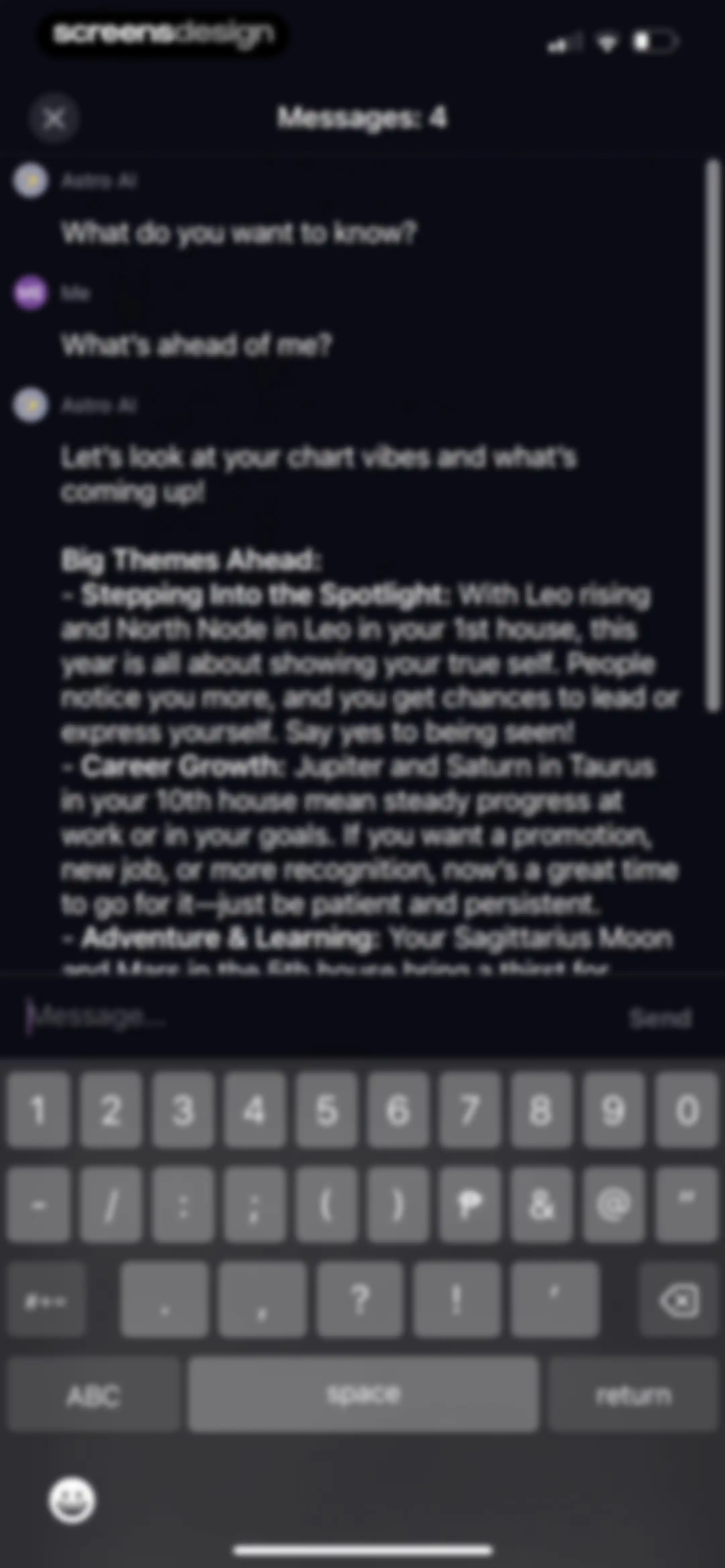 Astro AI: Life Advice screen 29